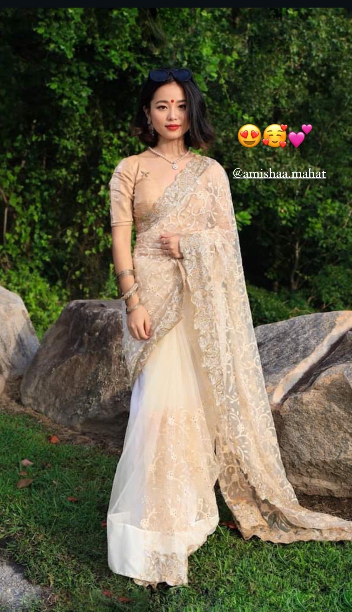 Customer wearing Sisters Collection