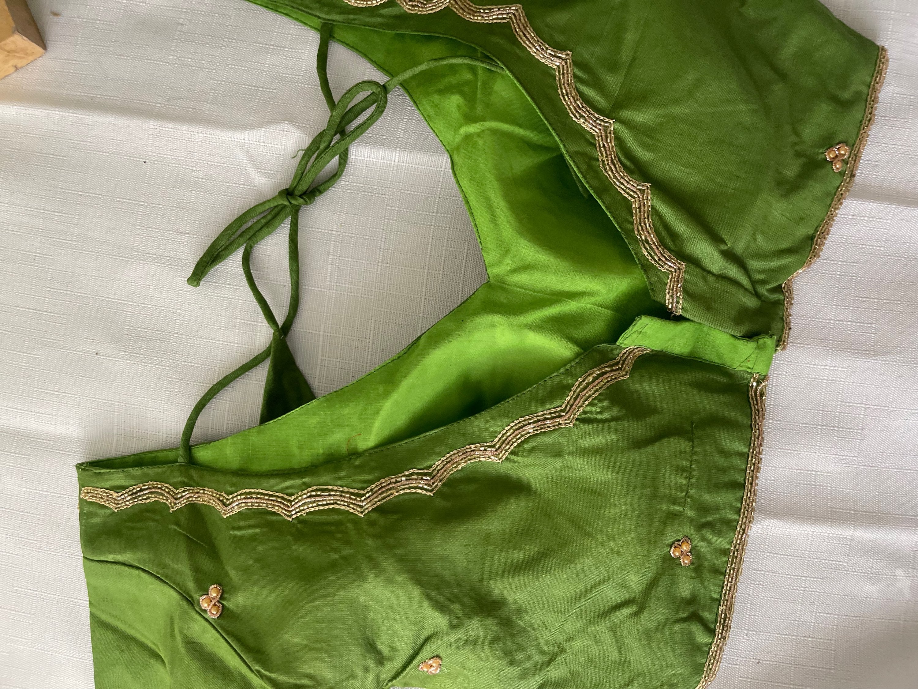 The Handwork Satin Saree Set image 3