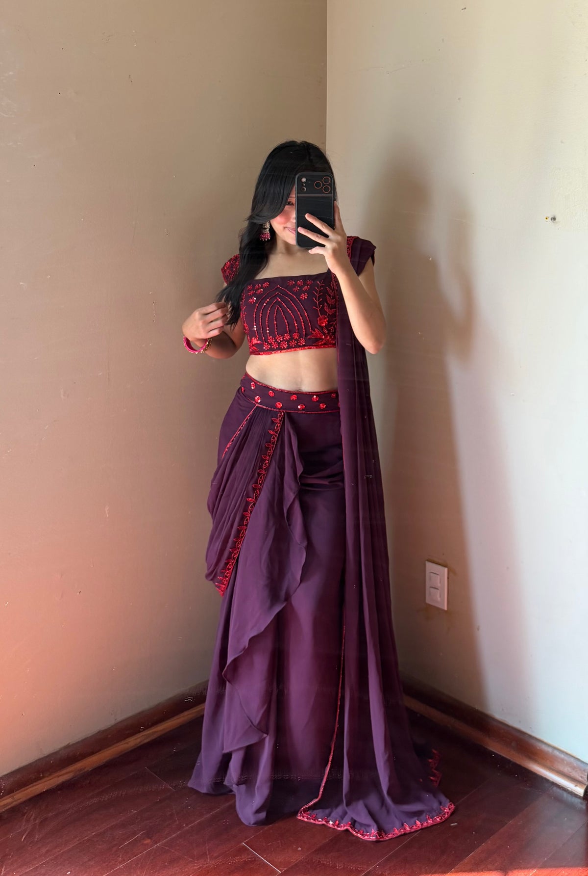 Handwork Saree set