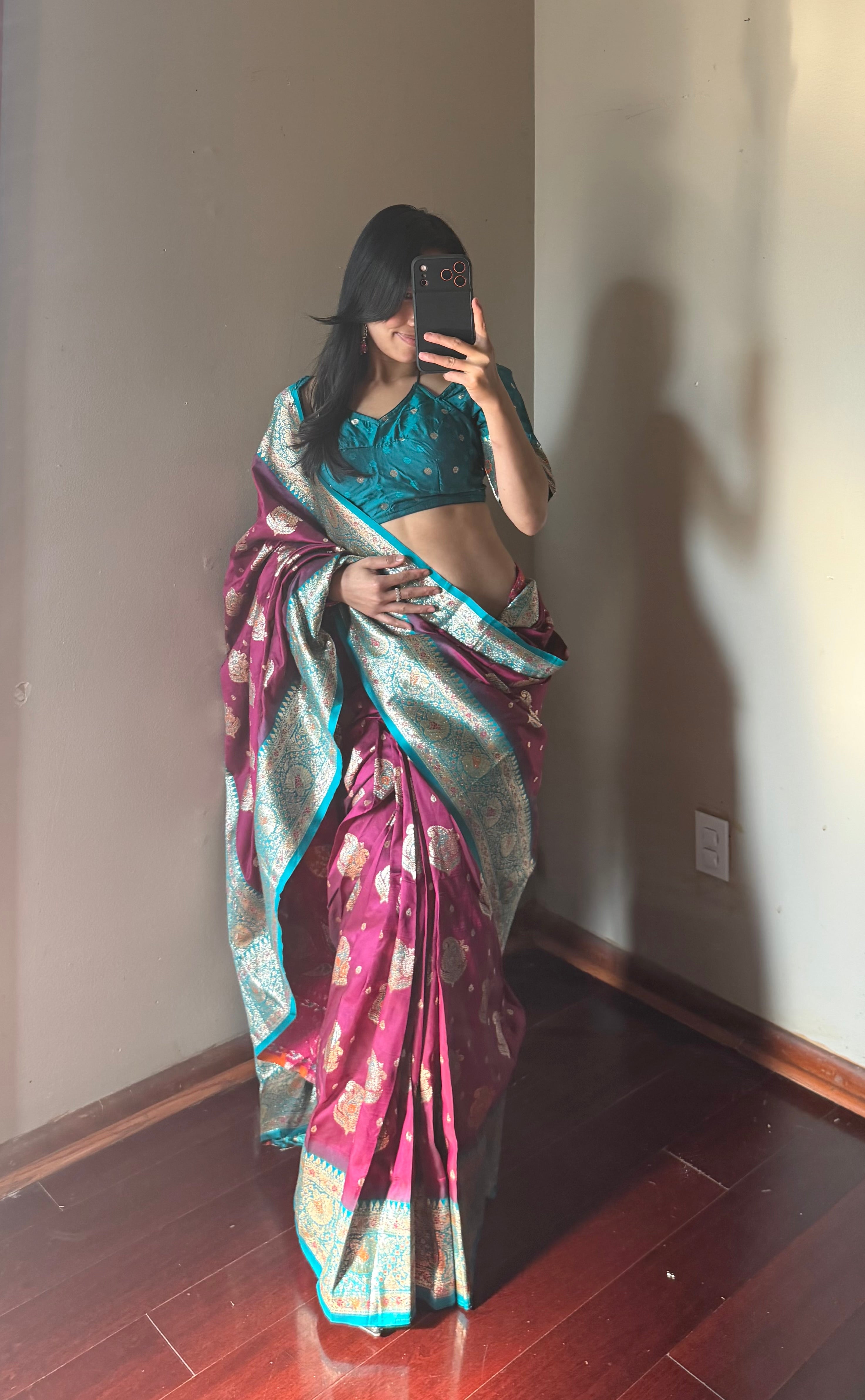 Banarshi silk Saree set