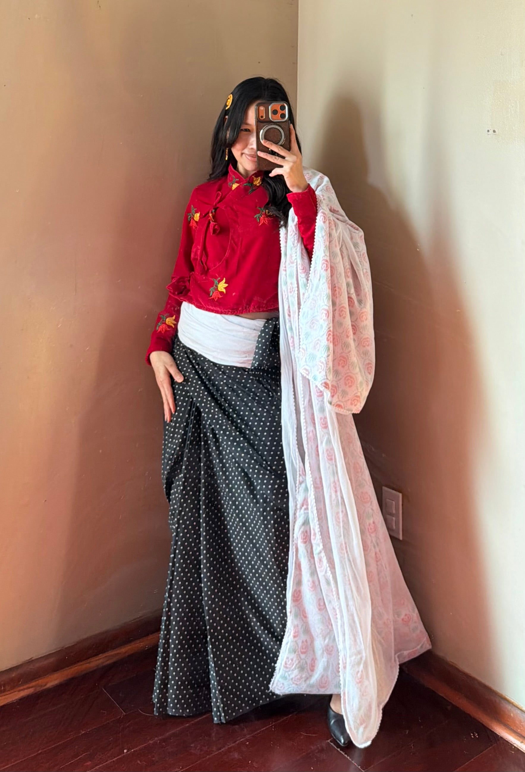 Traditional Fariya Saree set