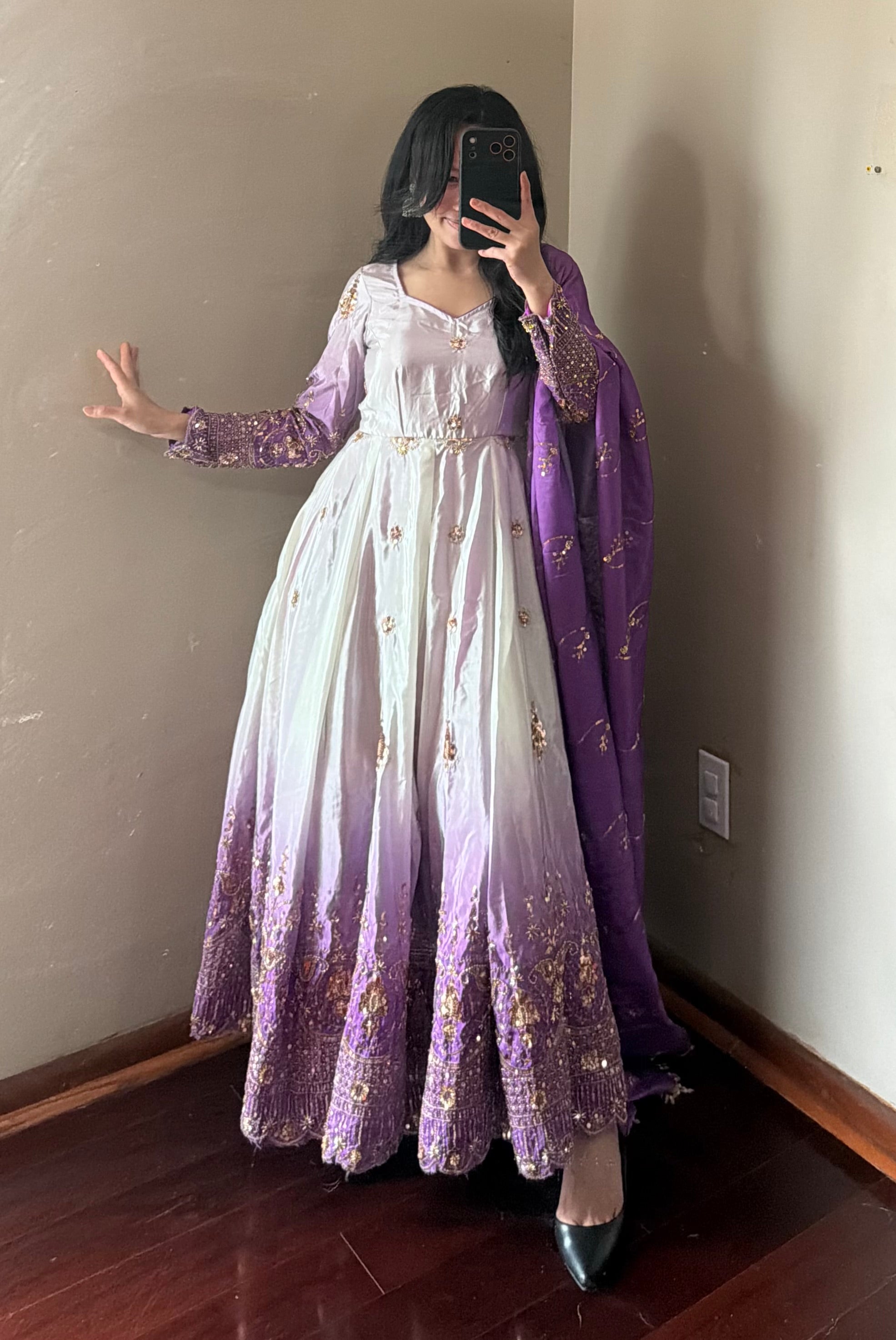 Handwork Anarkali Set