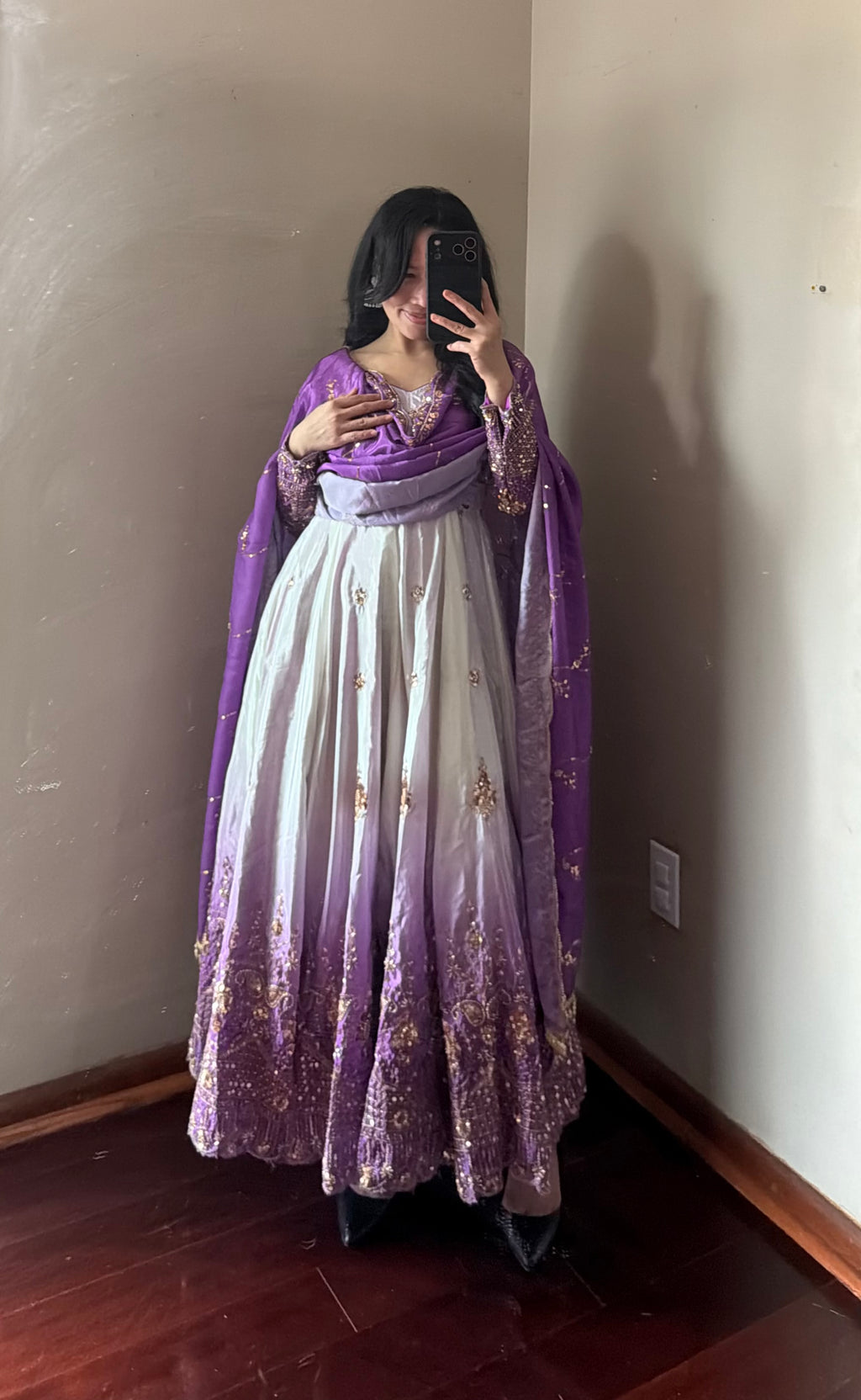 Handwork Anarkali Set