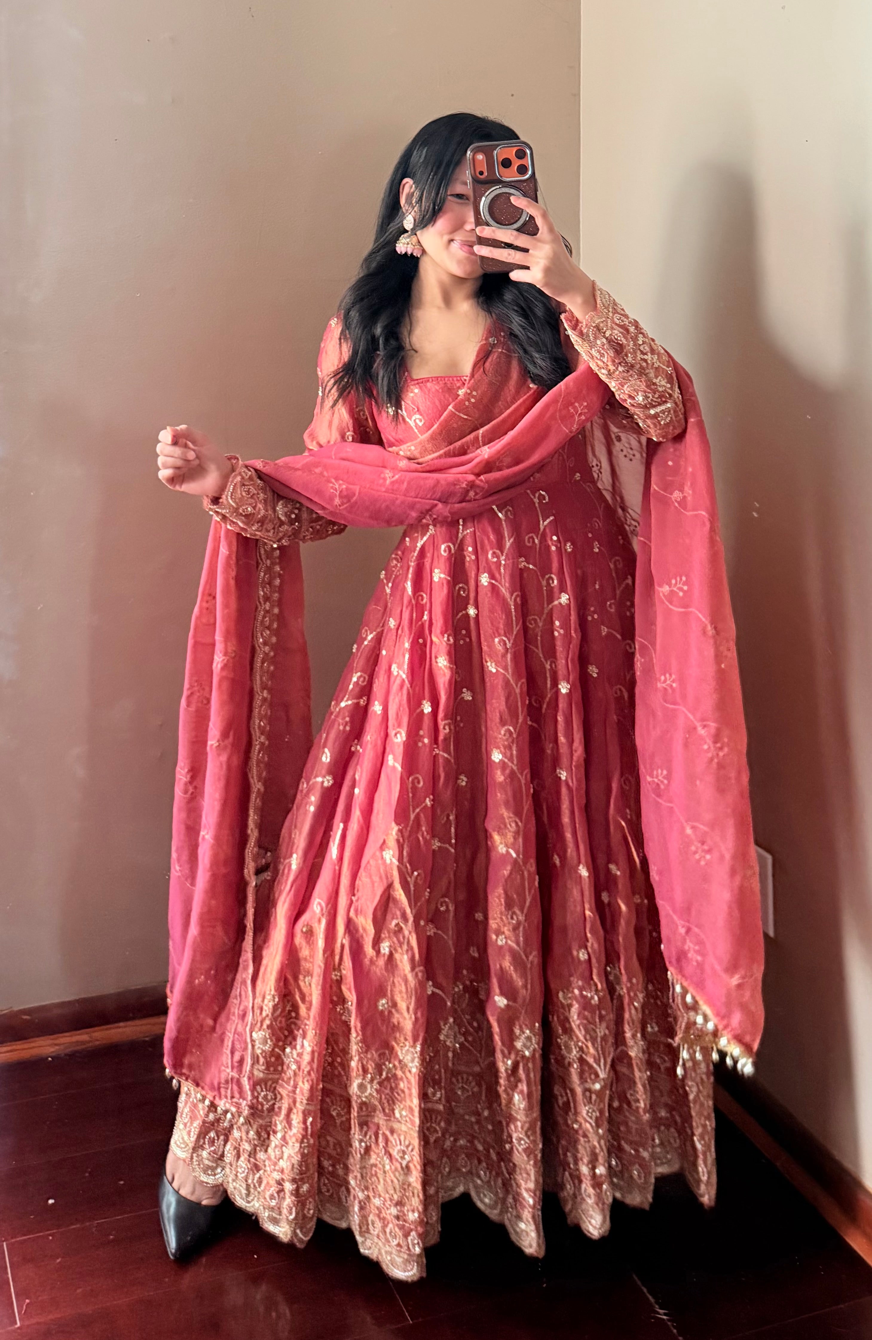 Heavy-work Anarkali Set