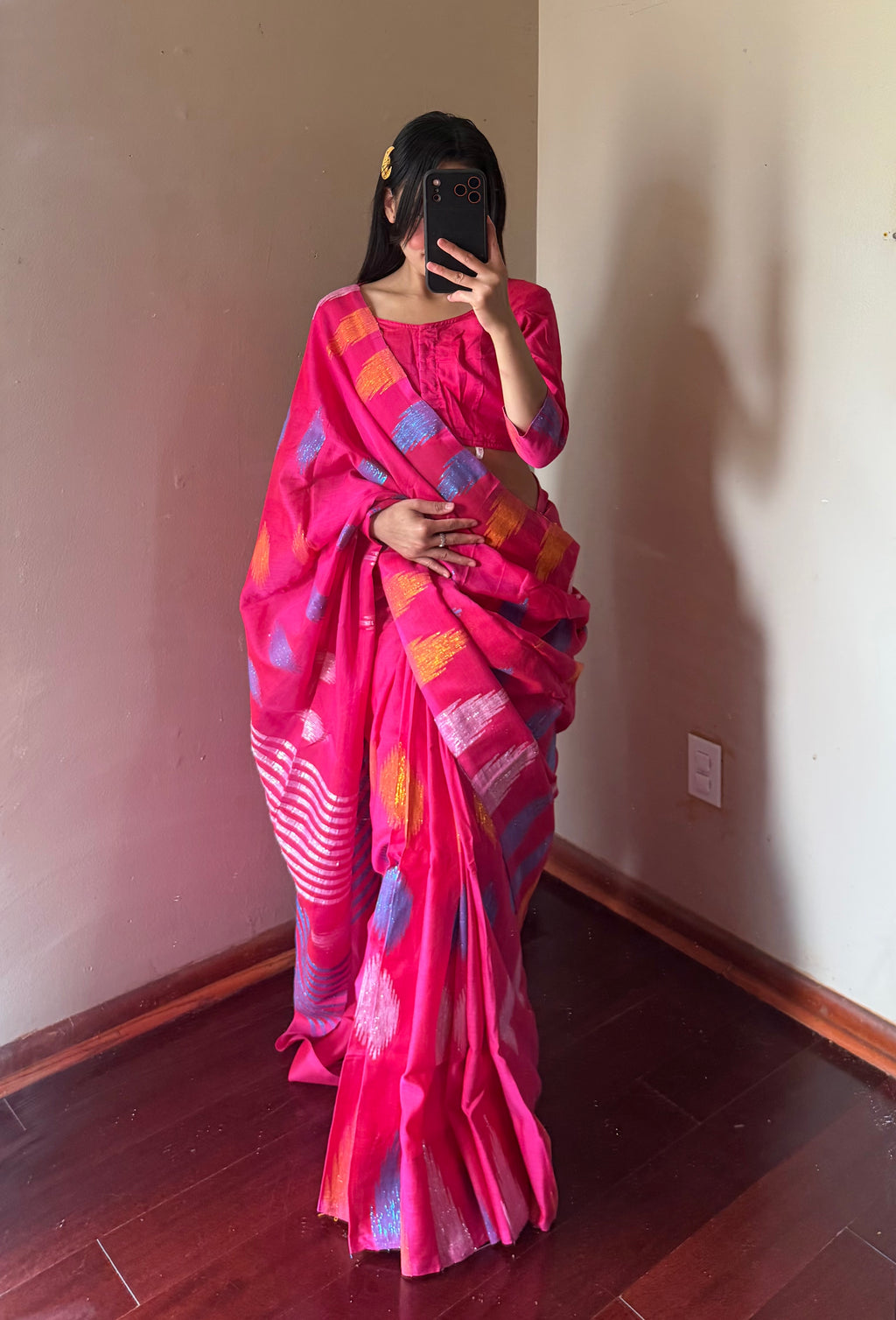 Pure Dhaka Saree Set