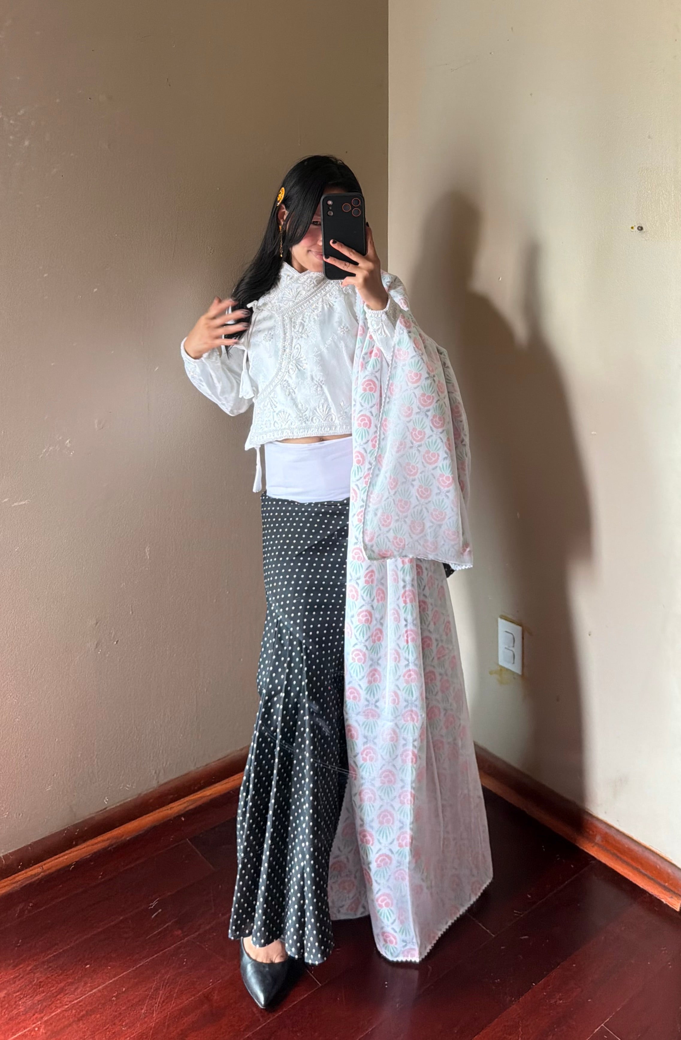 Traditional Fariya Saree set
