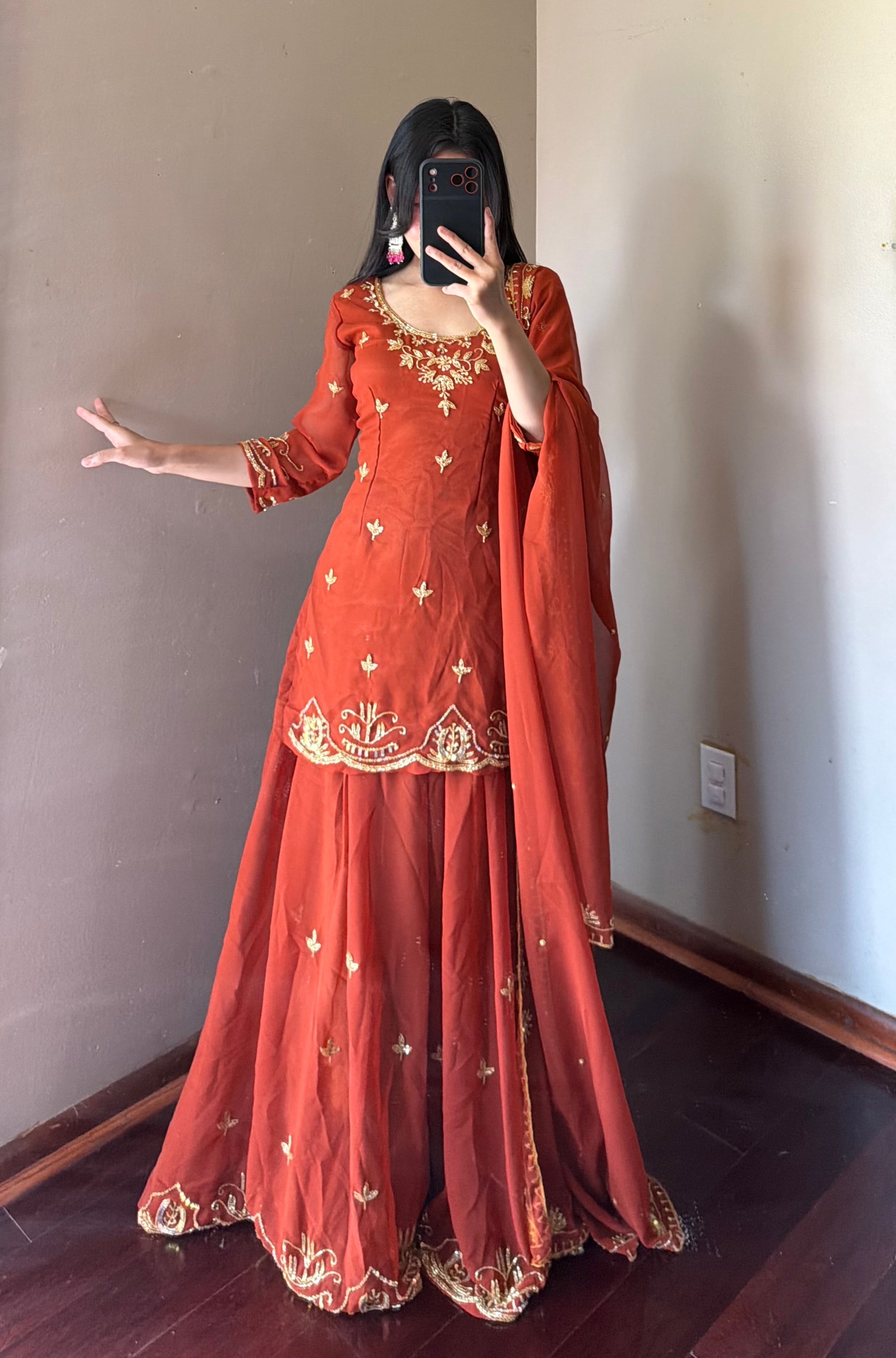 Heavy Handwork Kurta suit