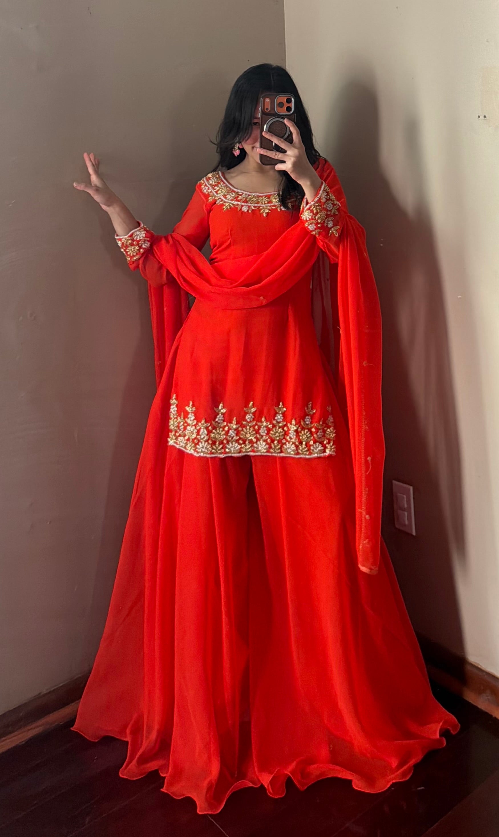 Heavy Handwork Kurta Suit