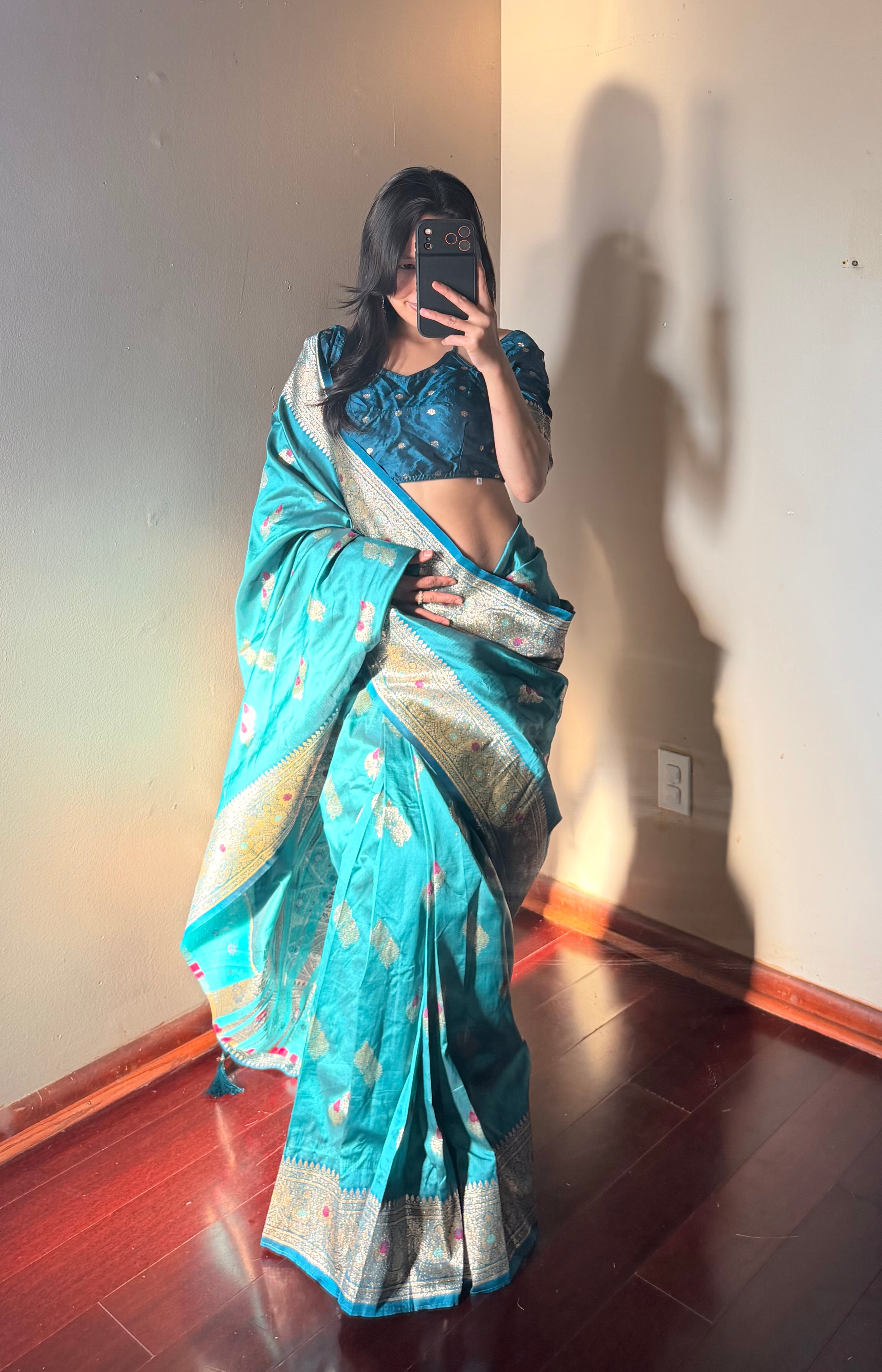 Banarsi silk Saree Set