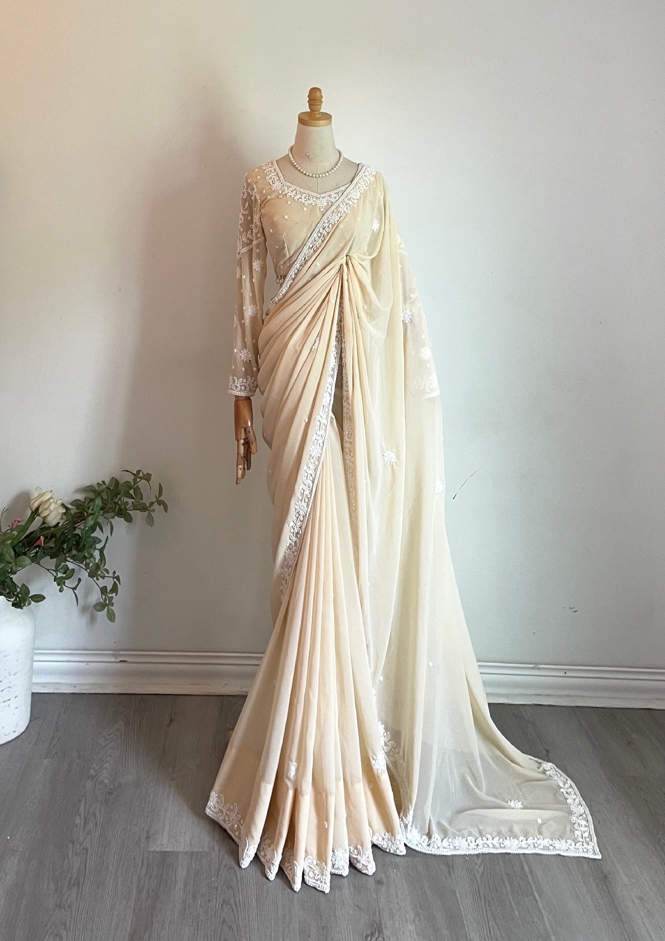 Heavy-work Saree set