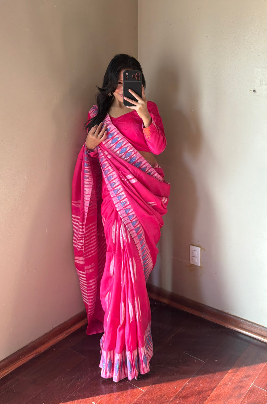 Pure Dhaka Saree Set