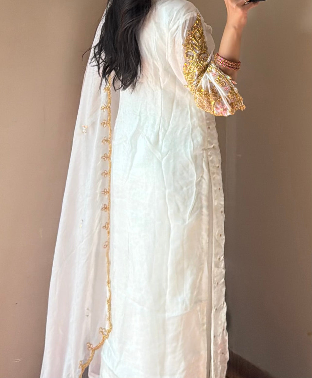 Fendy Silk Heavy Handwork Suit