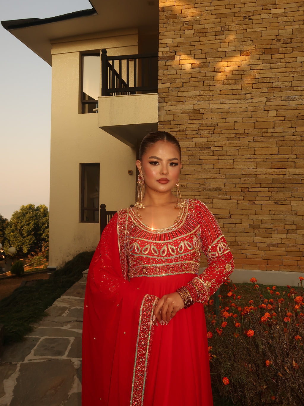 Heavy Handwork Anarkali suit