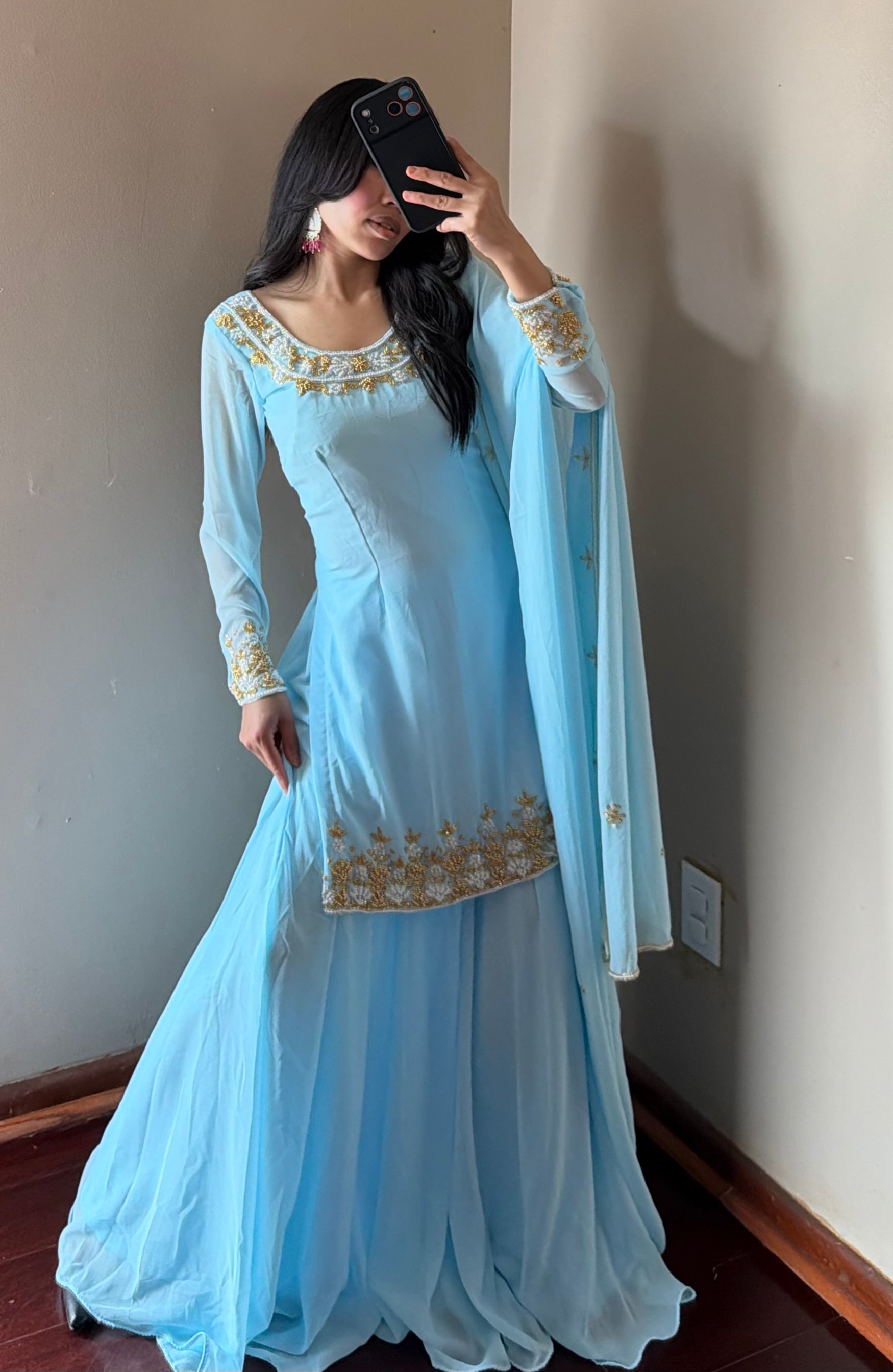 Handwork Sarara kurta Set