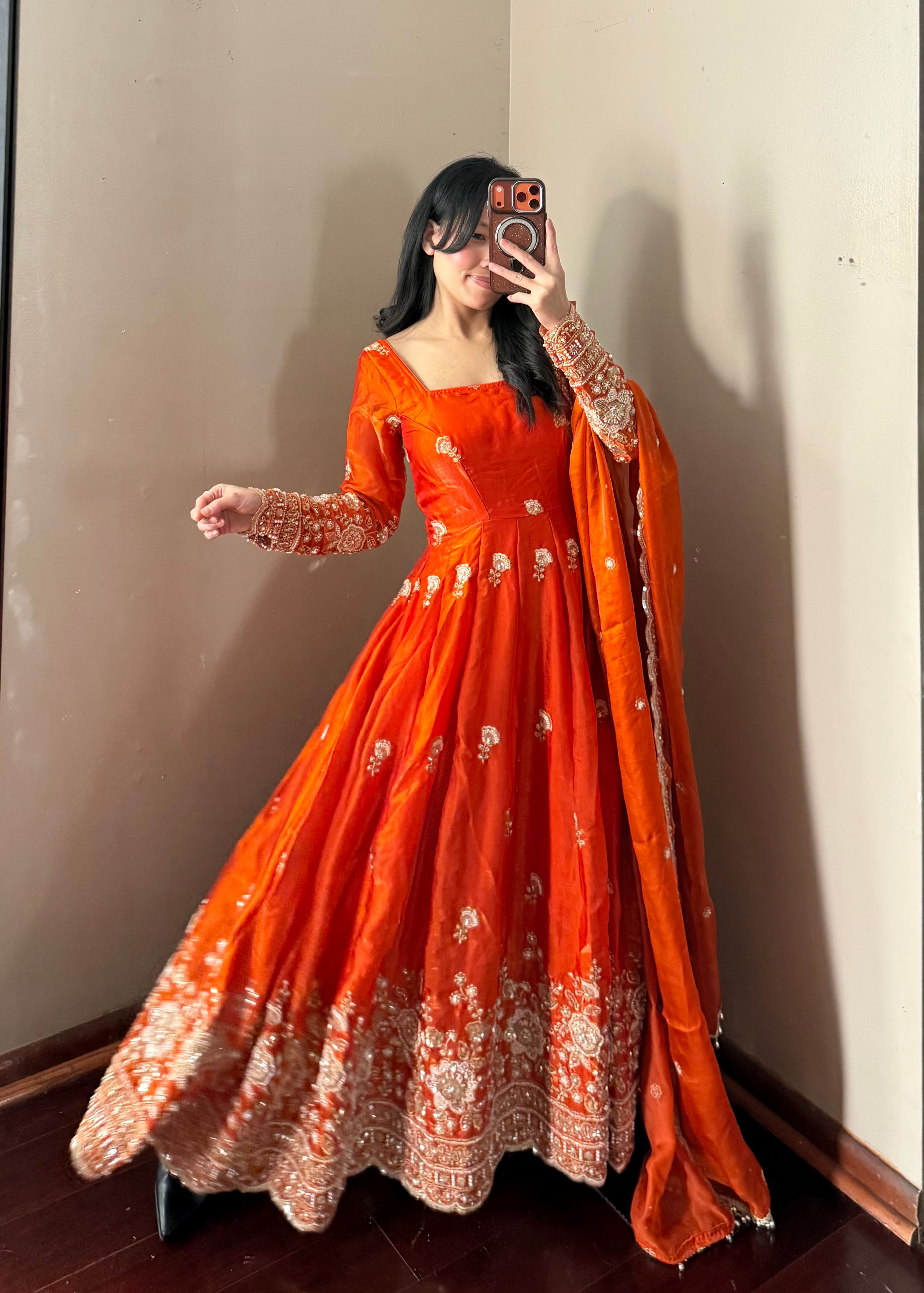 Heavy-work Anarkali Set