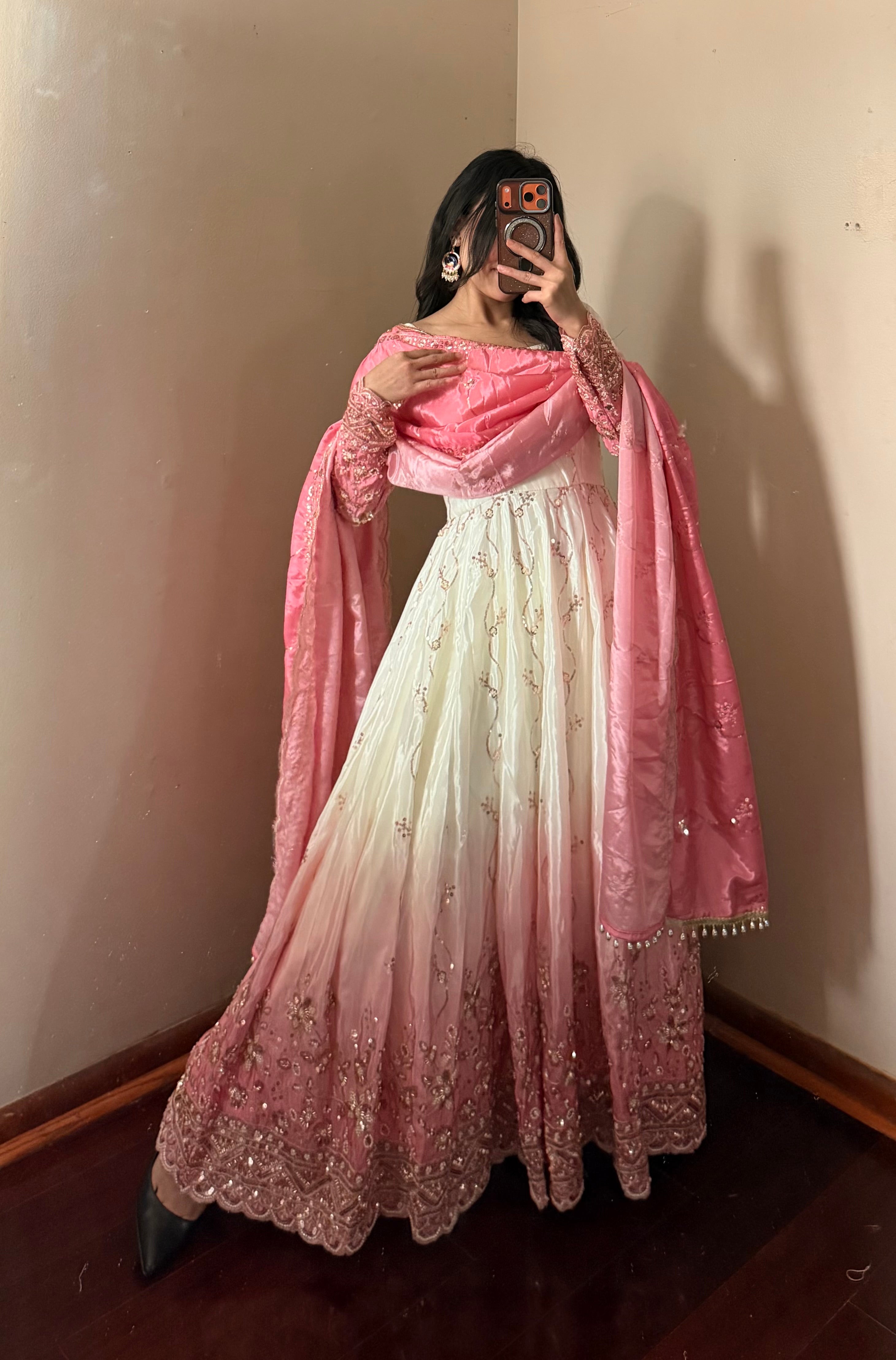 Handwork Anarkali Set