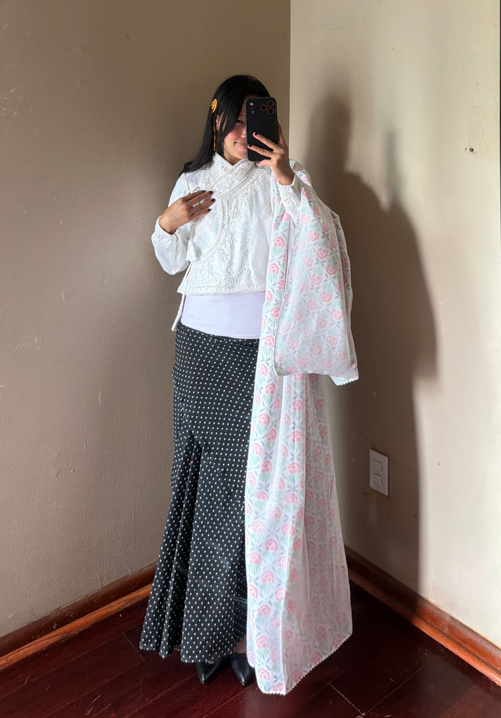 Traditional Fariya Saree set
