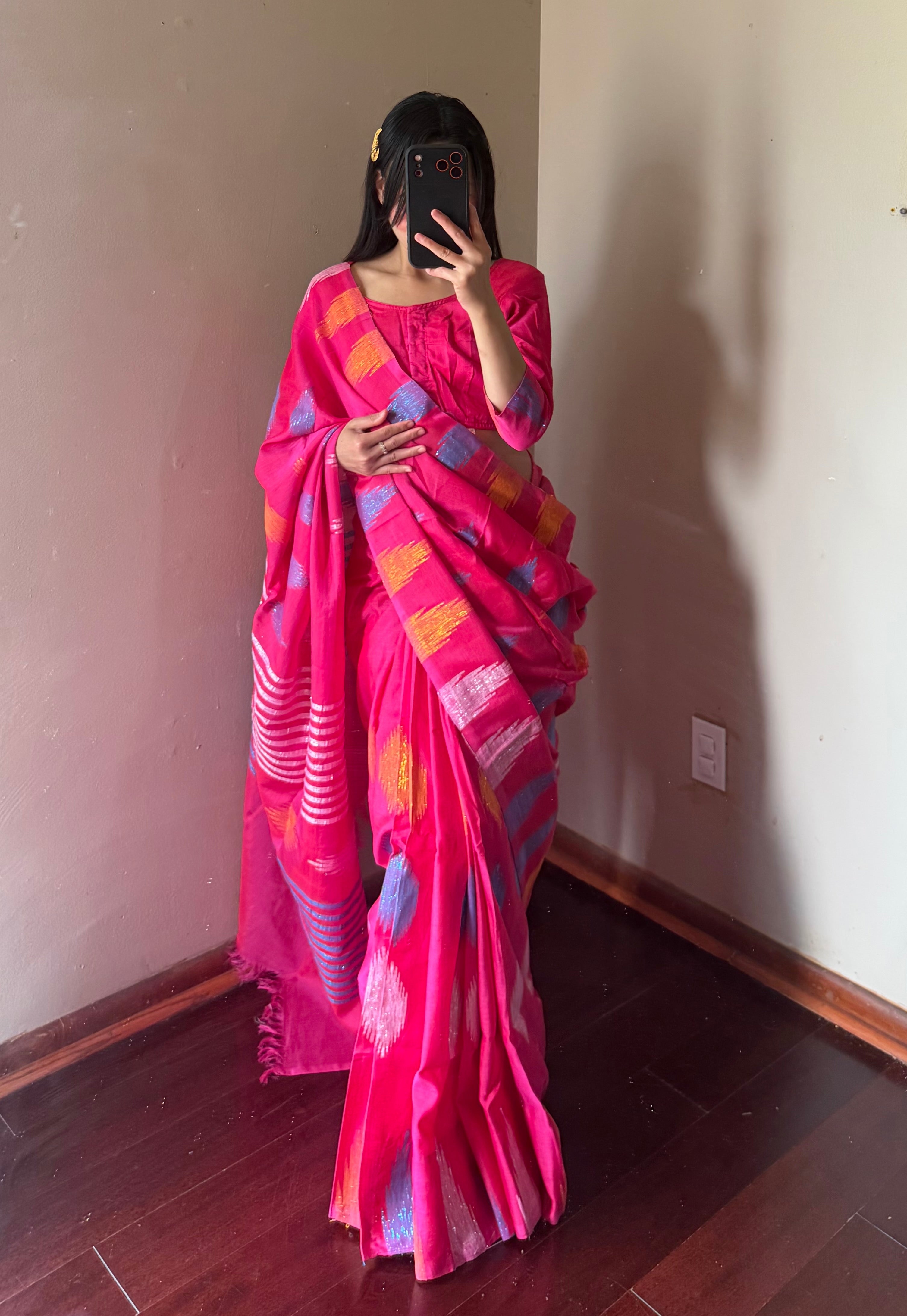 Pure Dhaka Saree Set
