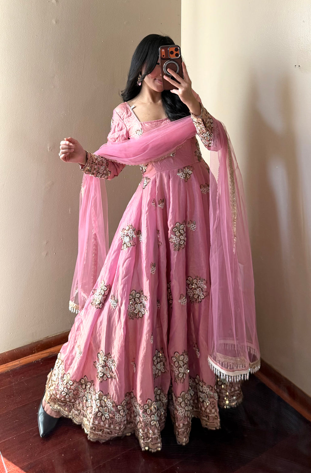Heavy-work Anarkali Set