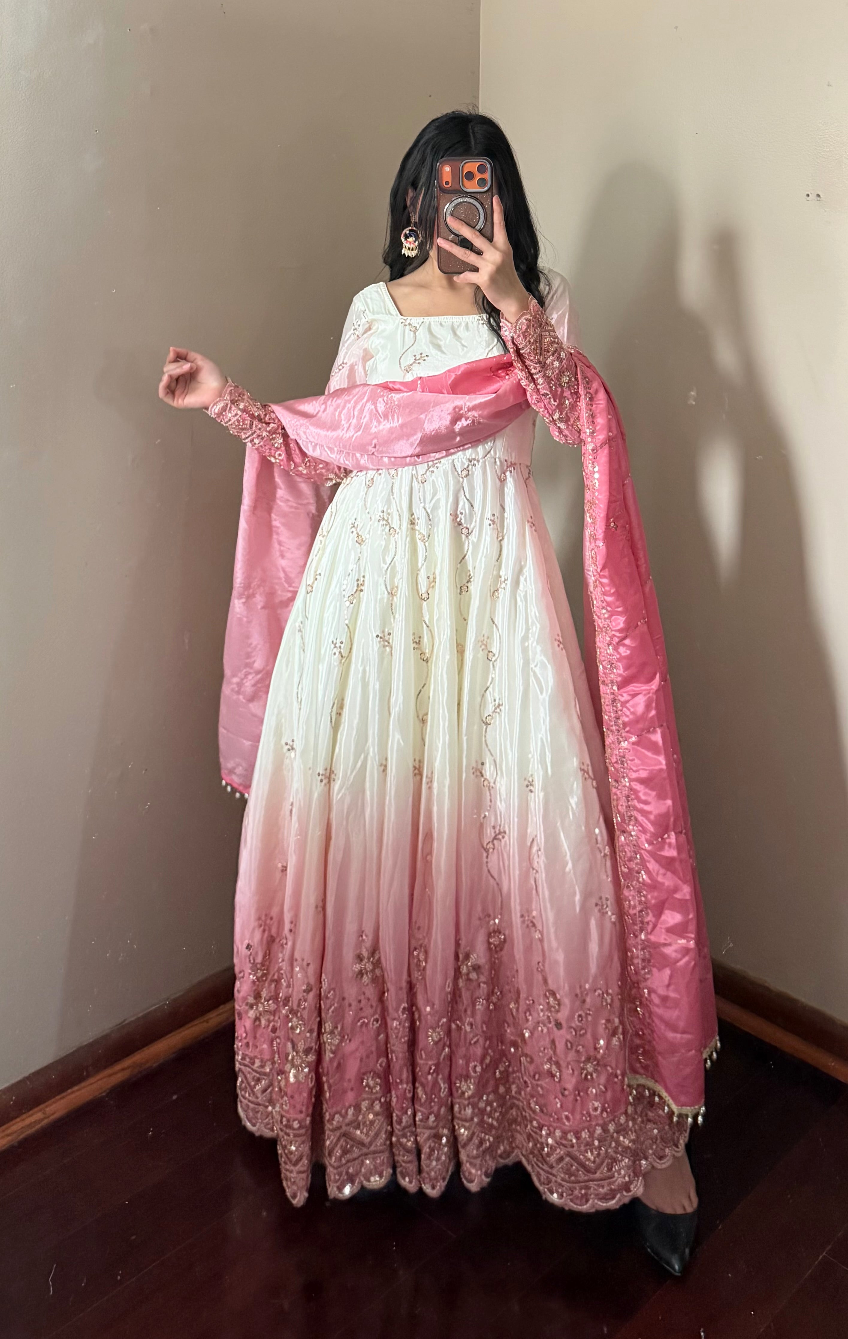 Handwork Anarkali Set