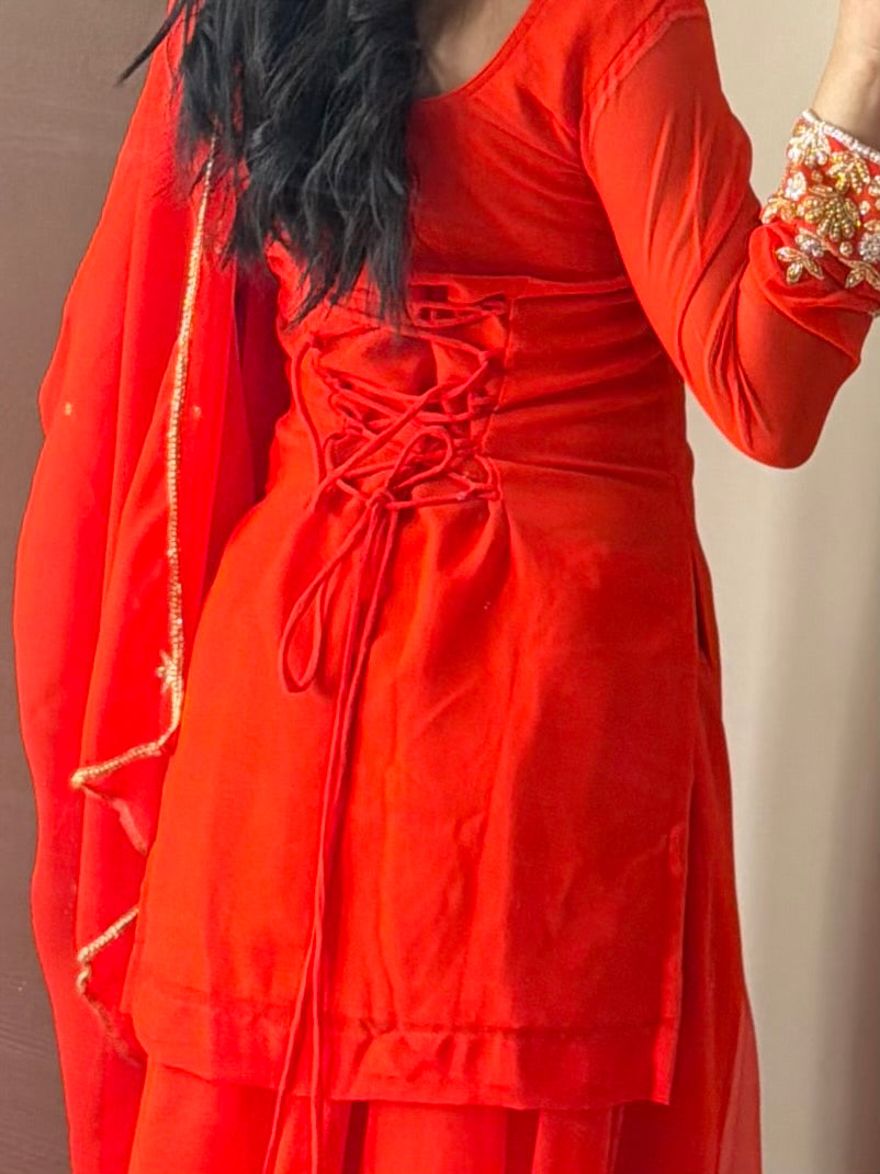 Heavy Handwork Kurta Suit