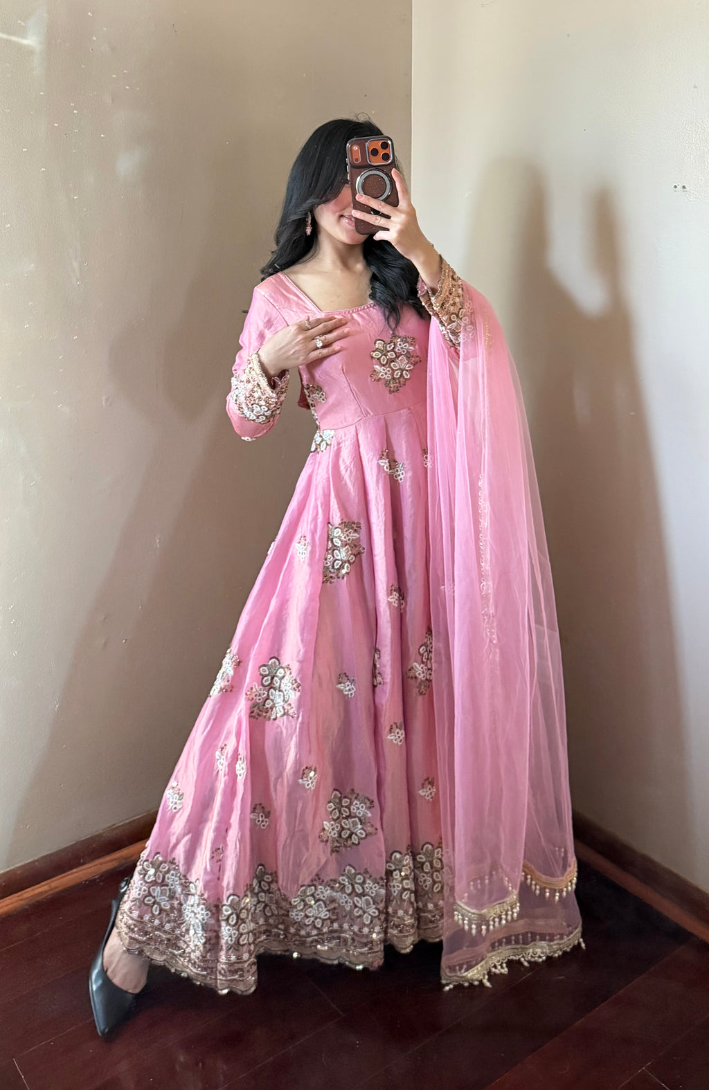 Heavy-work Anarkali Set