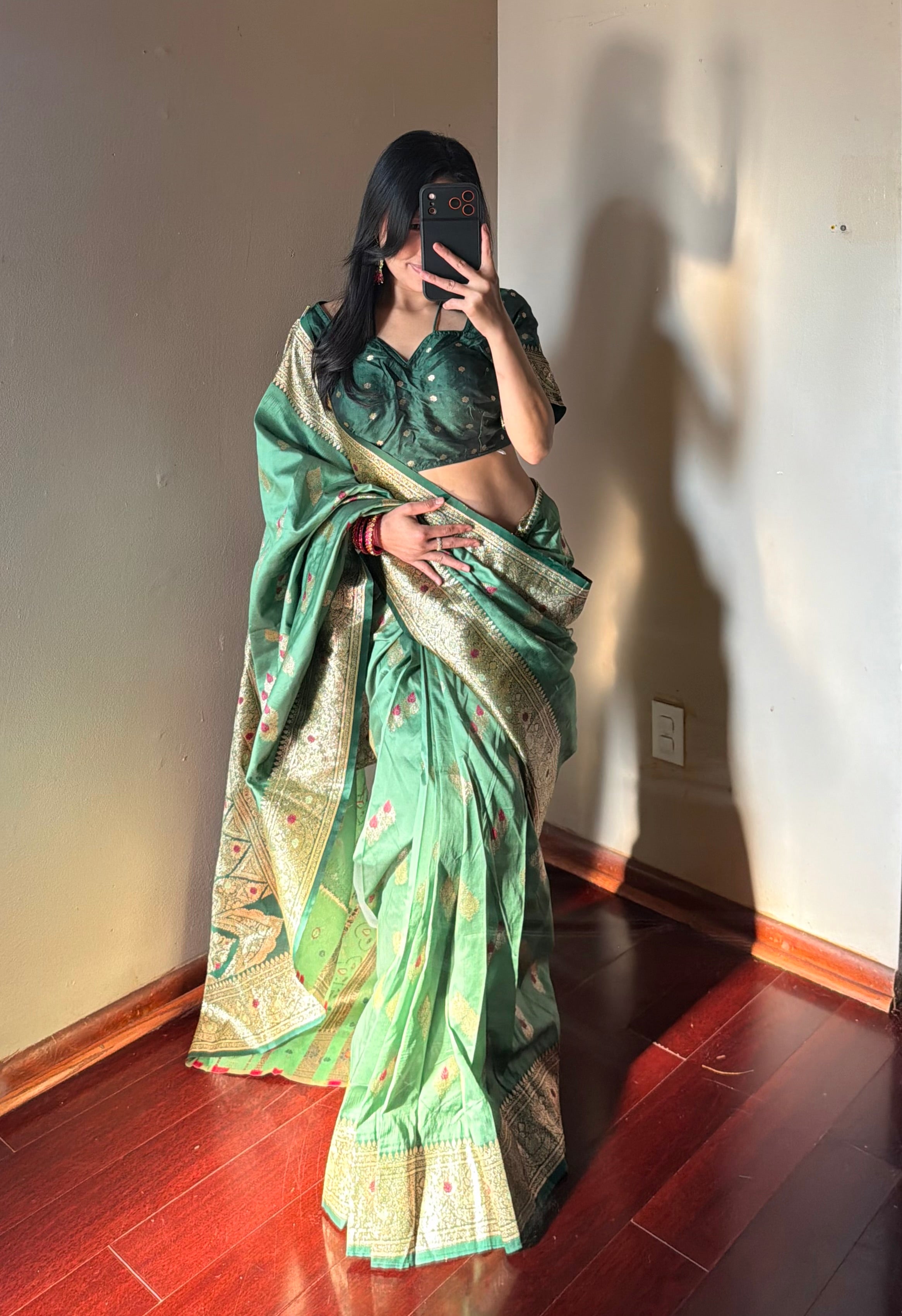 Banarsi silk Saree set