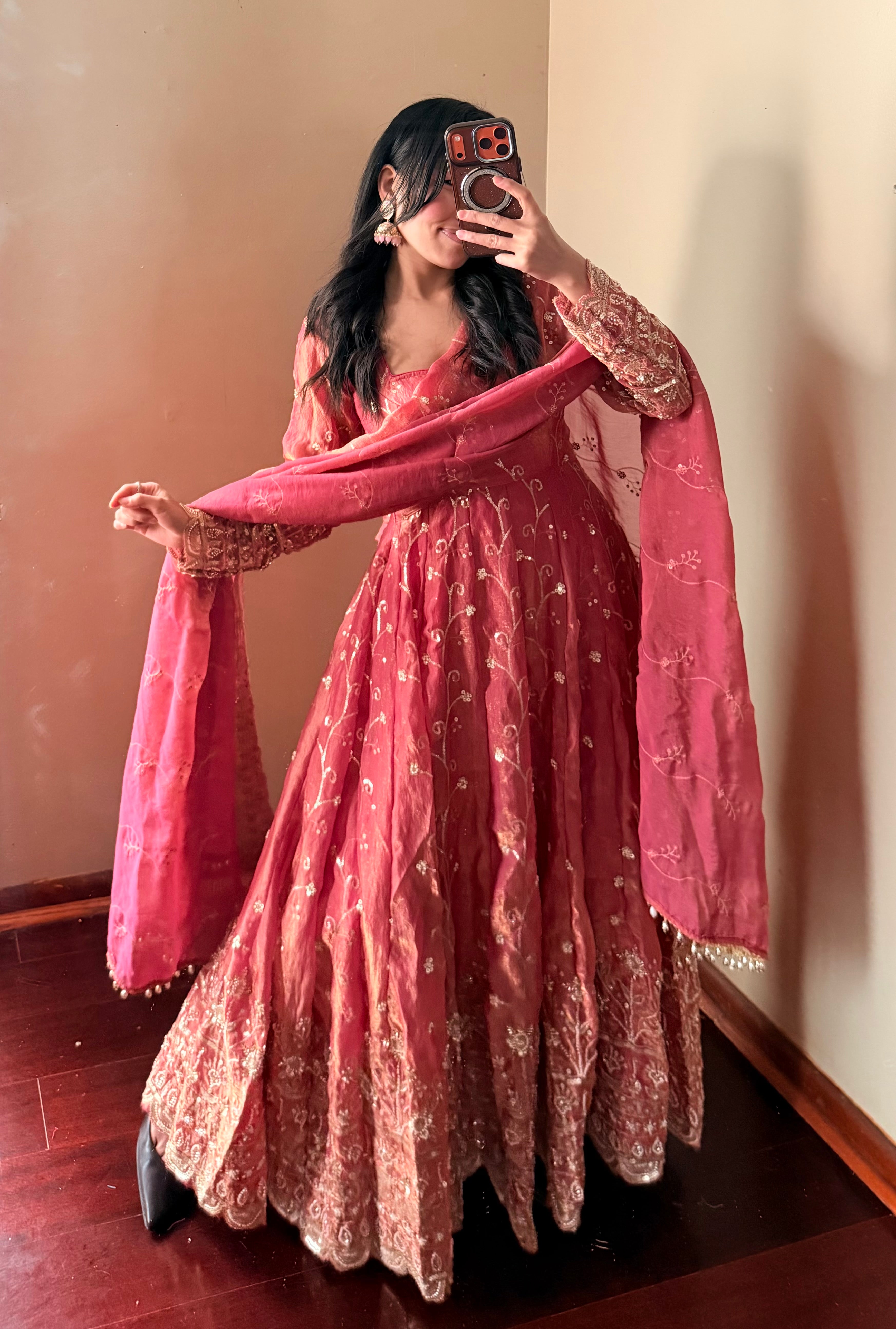 Heavy-work Anarkali Set