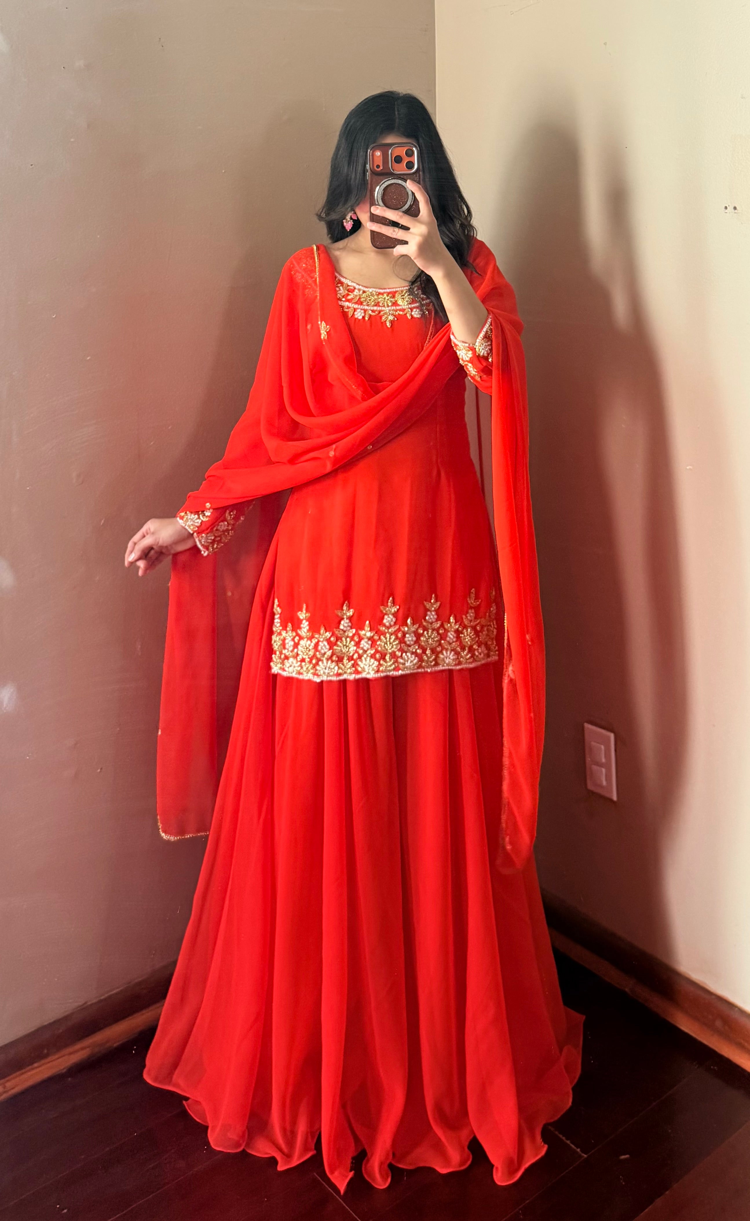 Heavy Handwork Kurta Suit