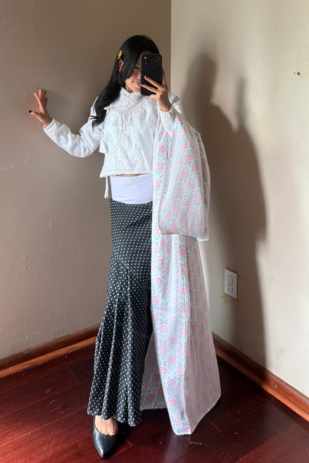 Traditional Fariya Saree set