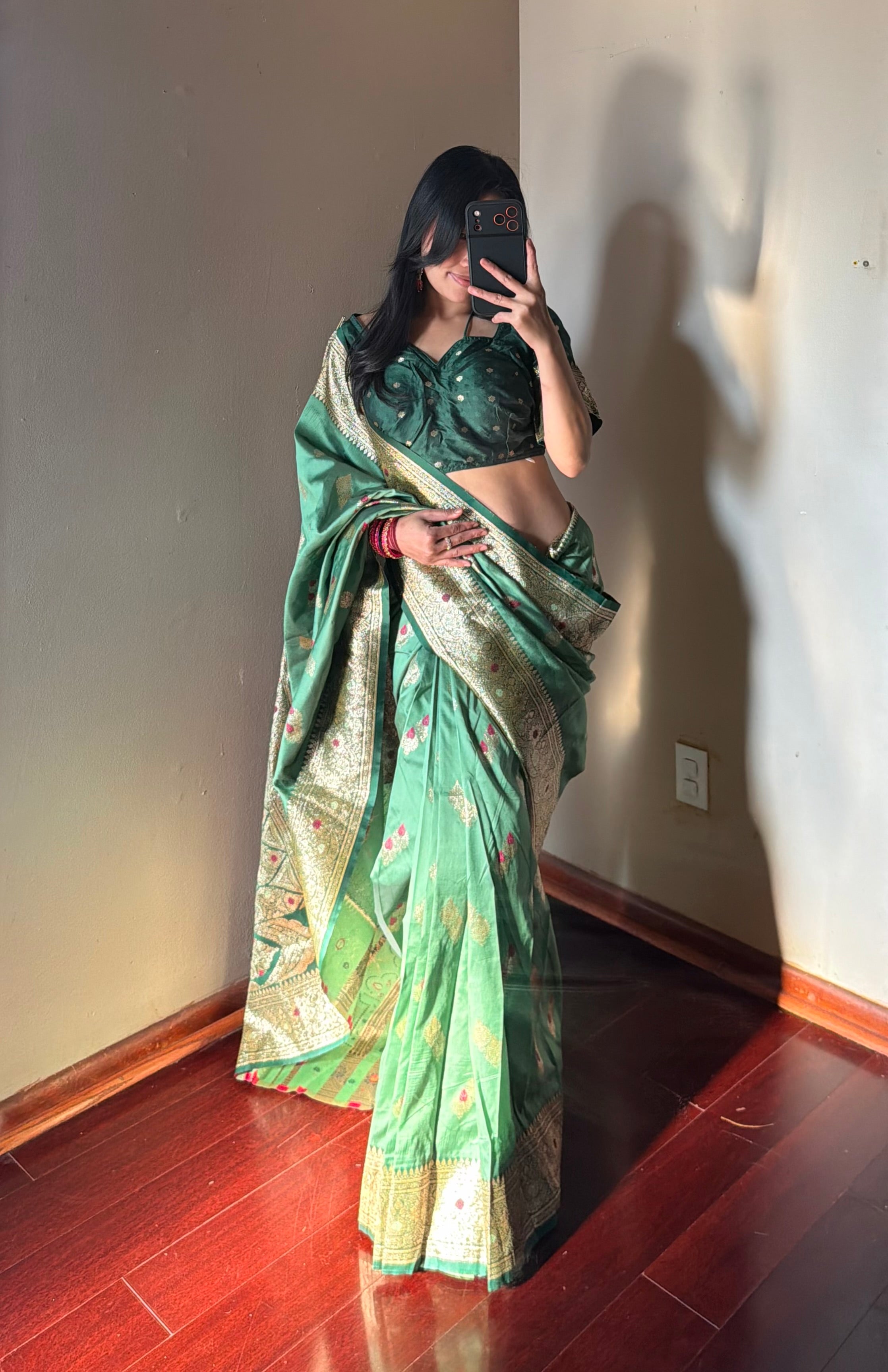 Banarsi silk Saree set