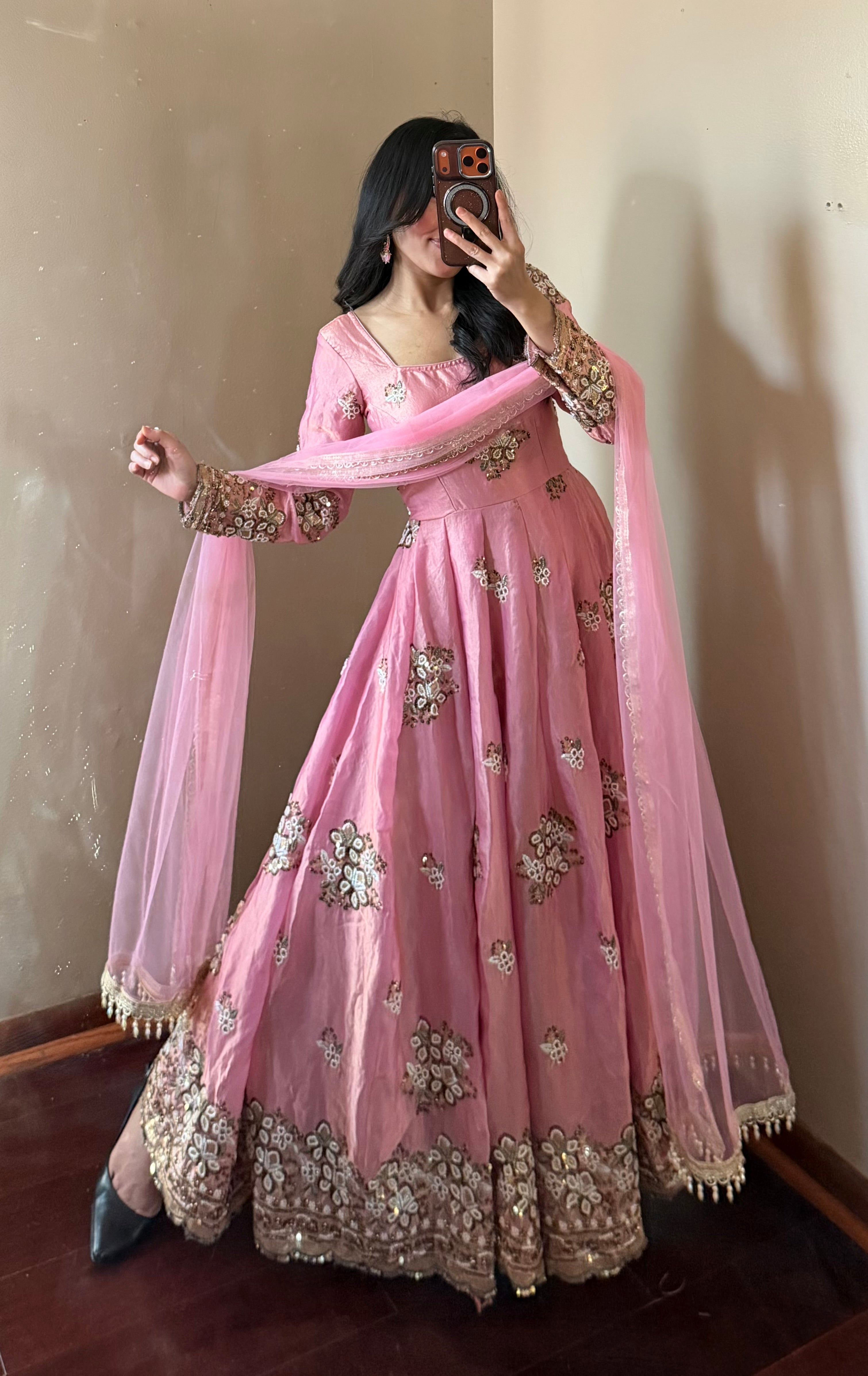 Heavy-work Anarkali Set
