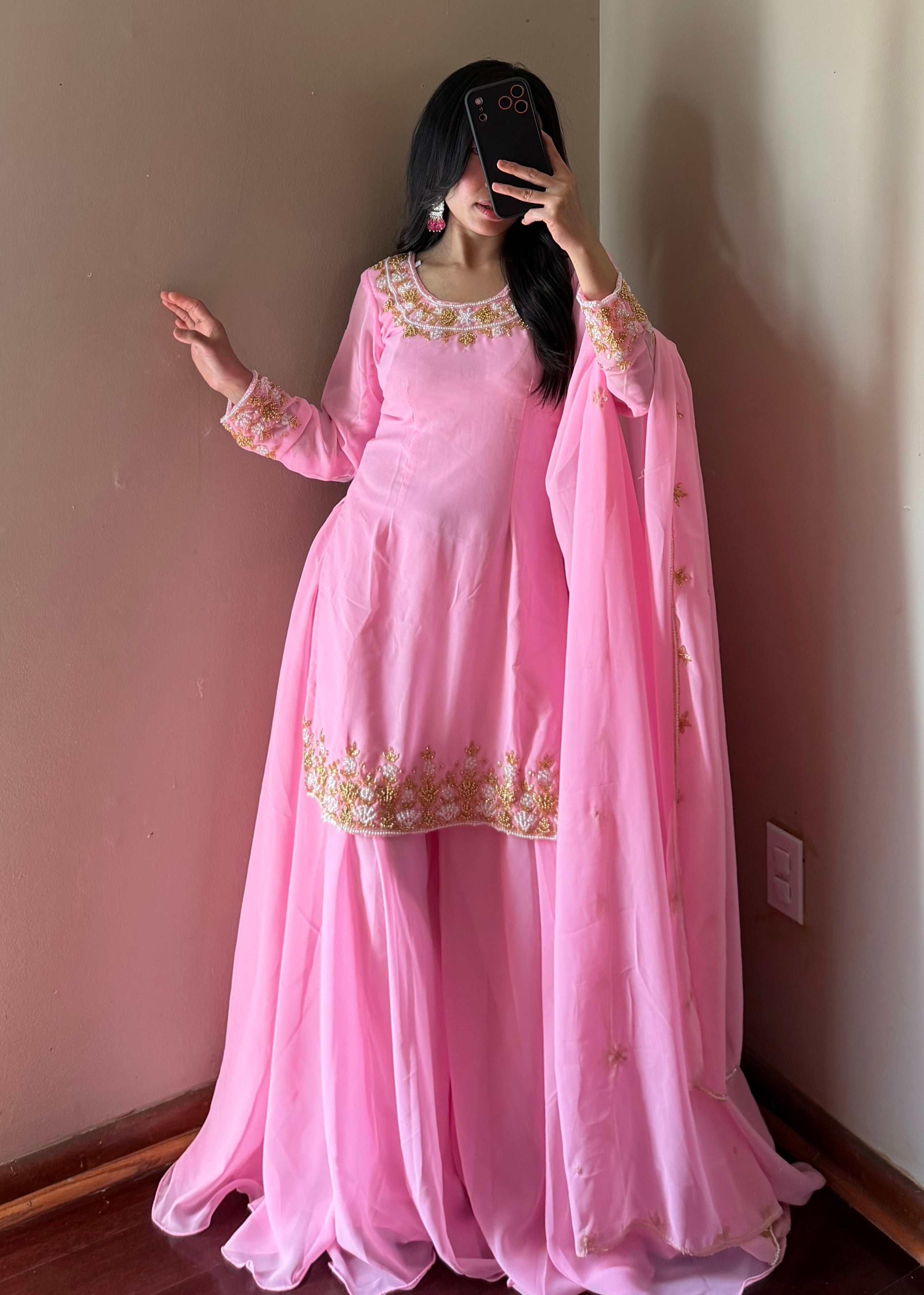 Handwork Sarara kurta Set