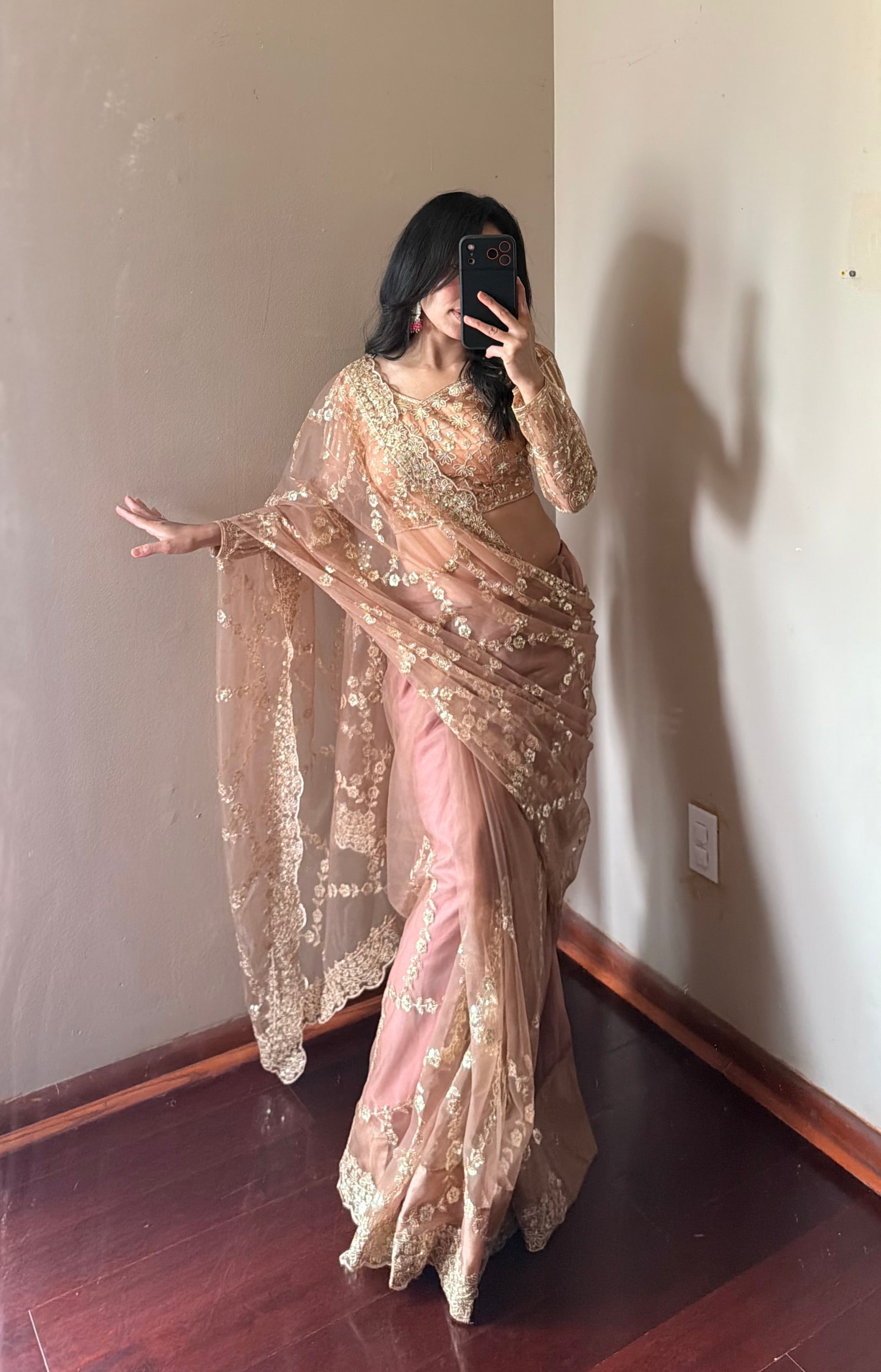 The Gold Saree Set