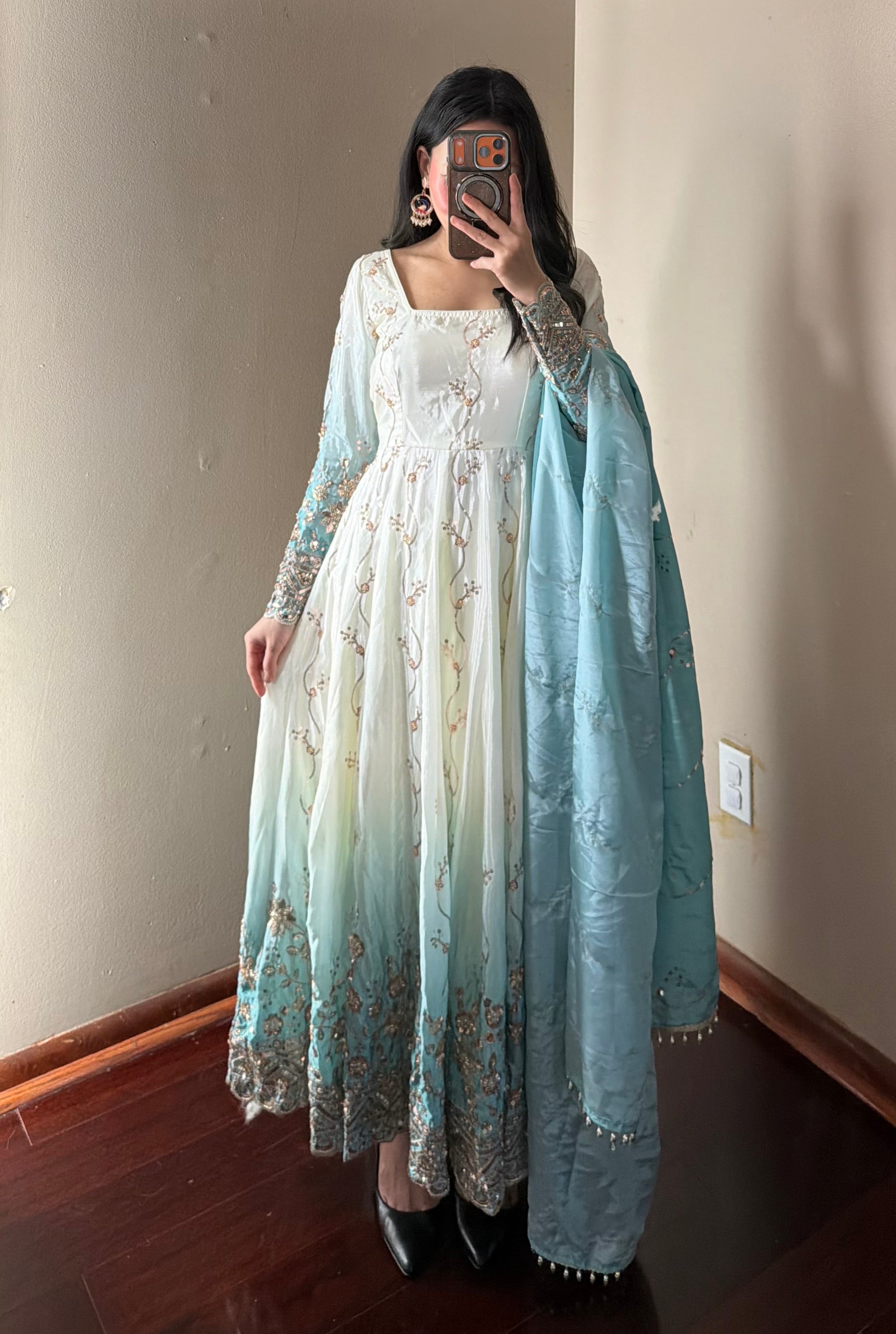 Handwork Anarkali Set