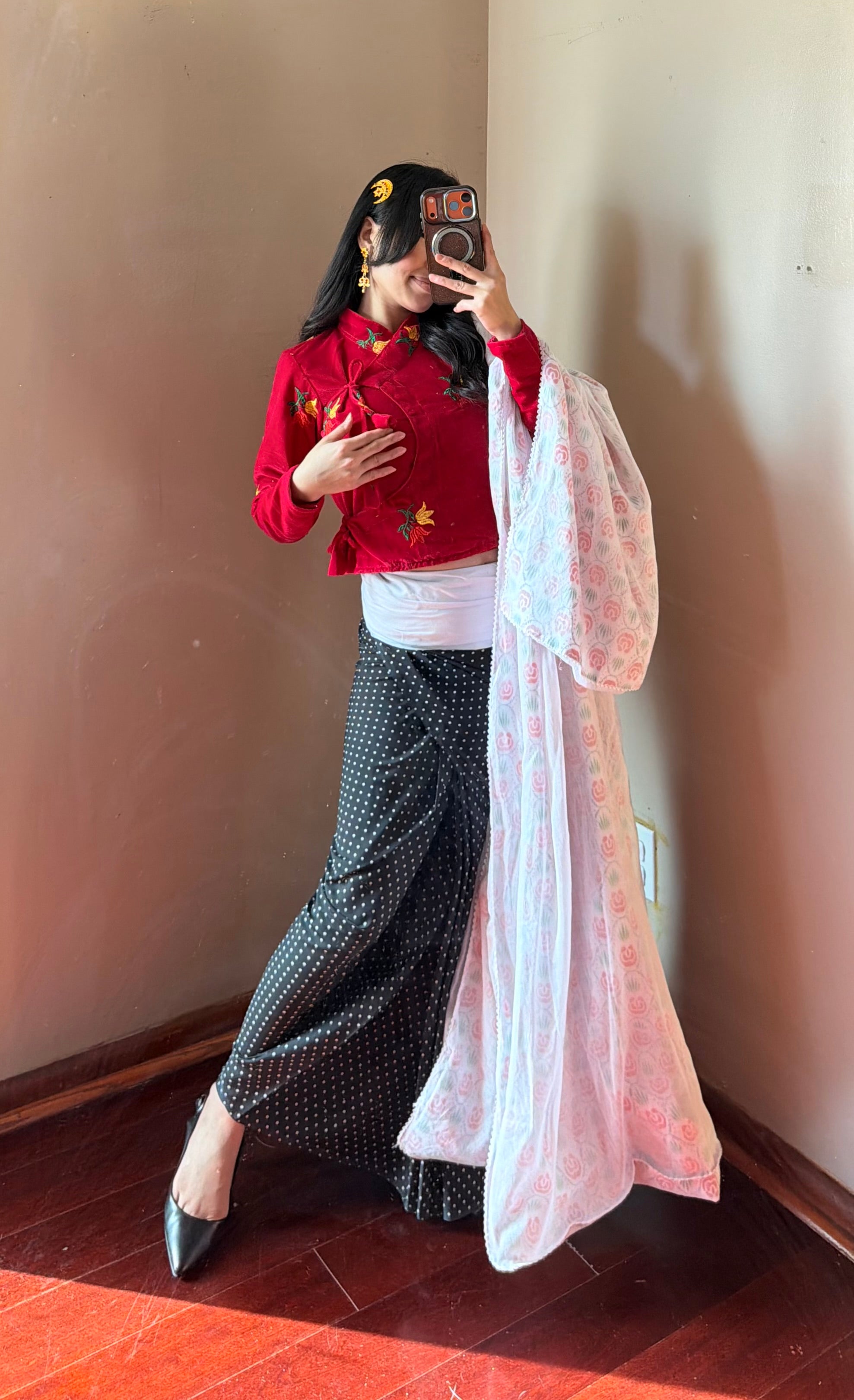 Traditional Fariya Saree set