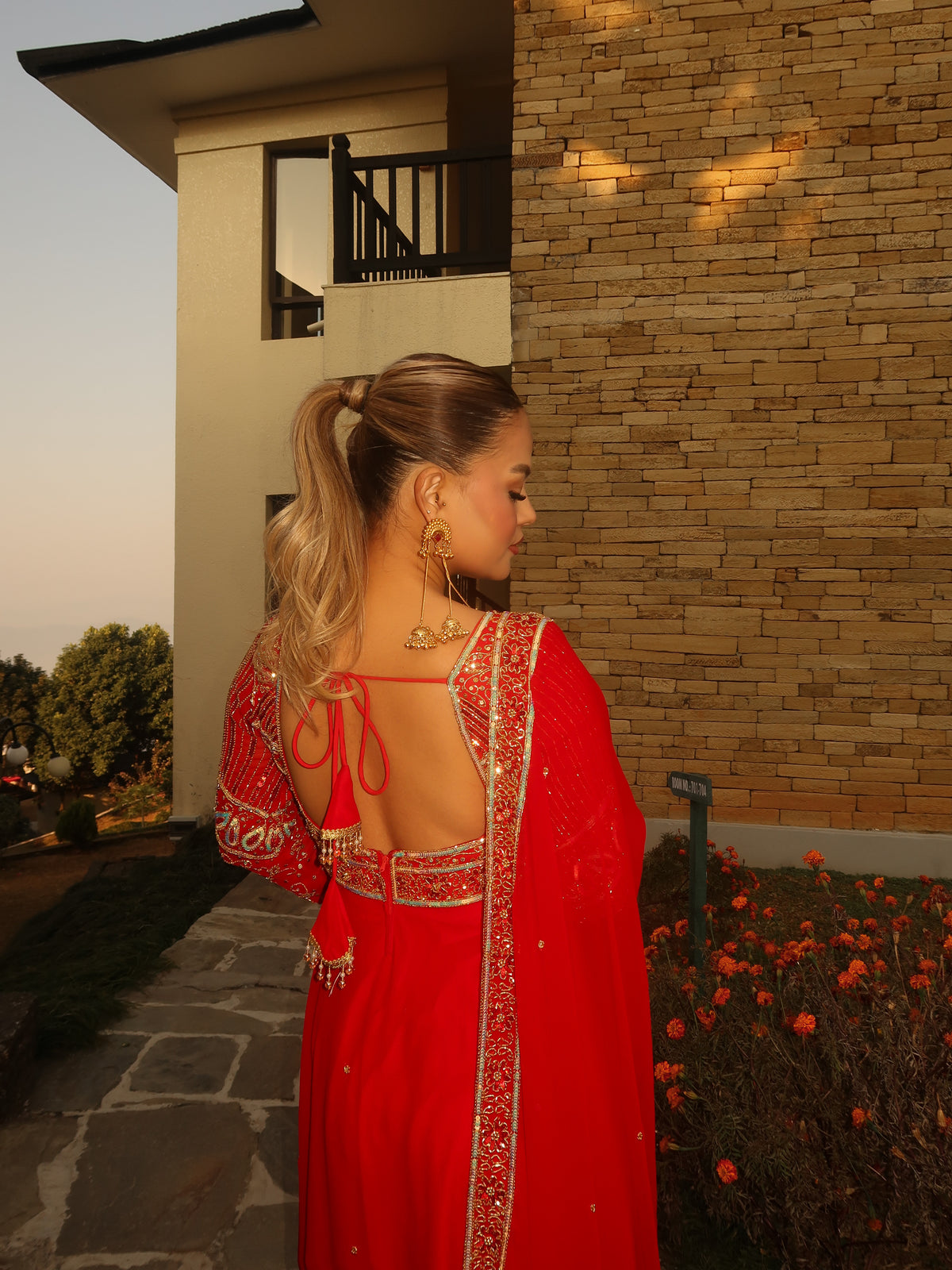 Heavy Handwork Anarkali suit