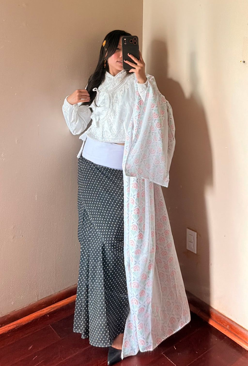 Traditional Fariya Saree set