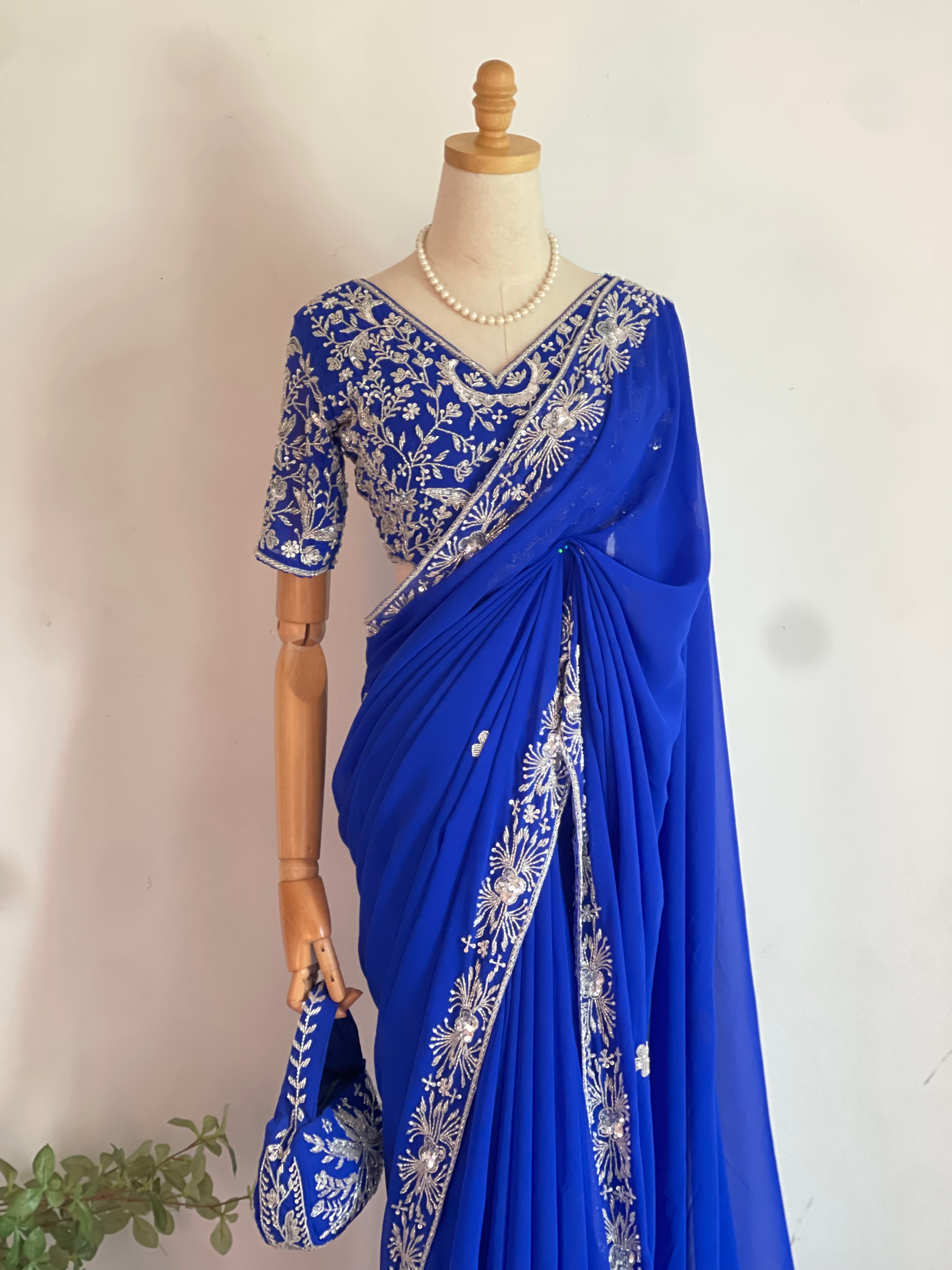 Heavy Handwork Saree Ser image 2