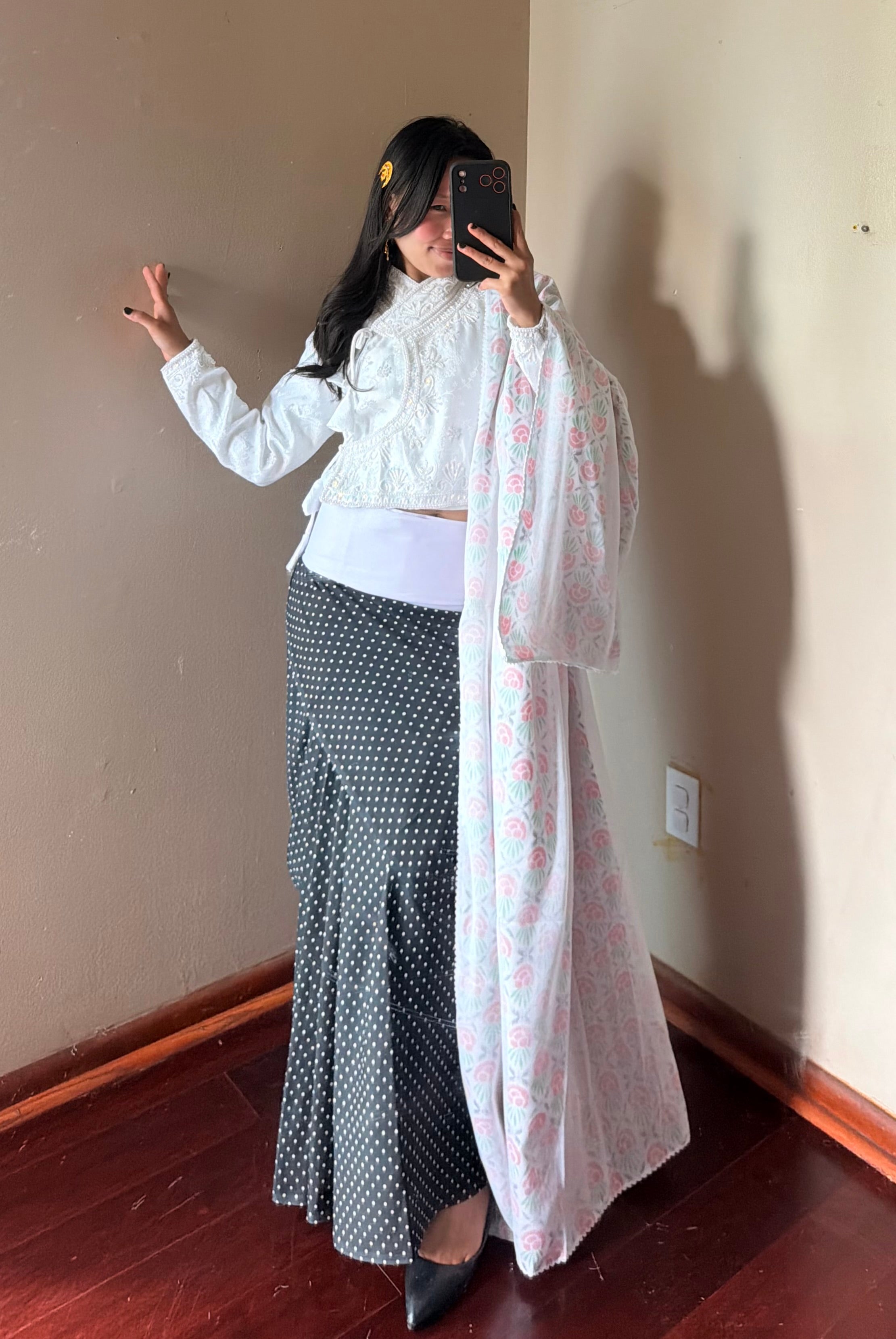 Traditional Fariya Saree set