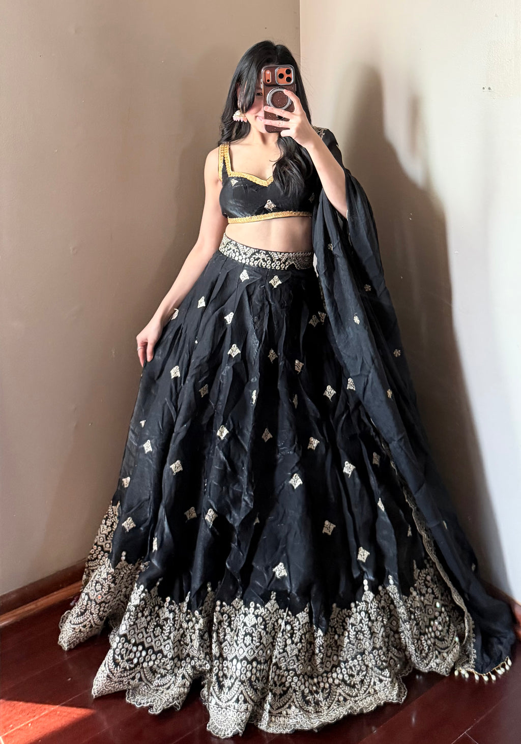 Black Lehenga Set