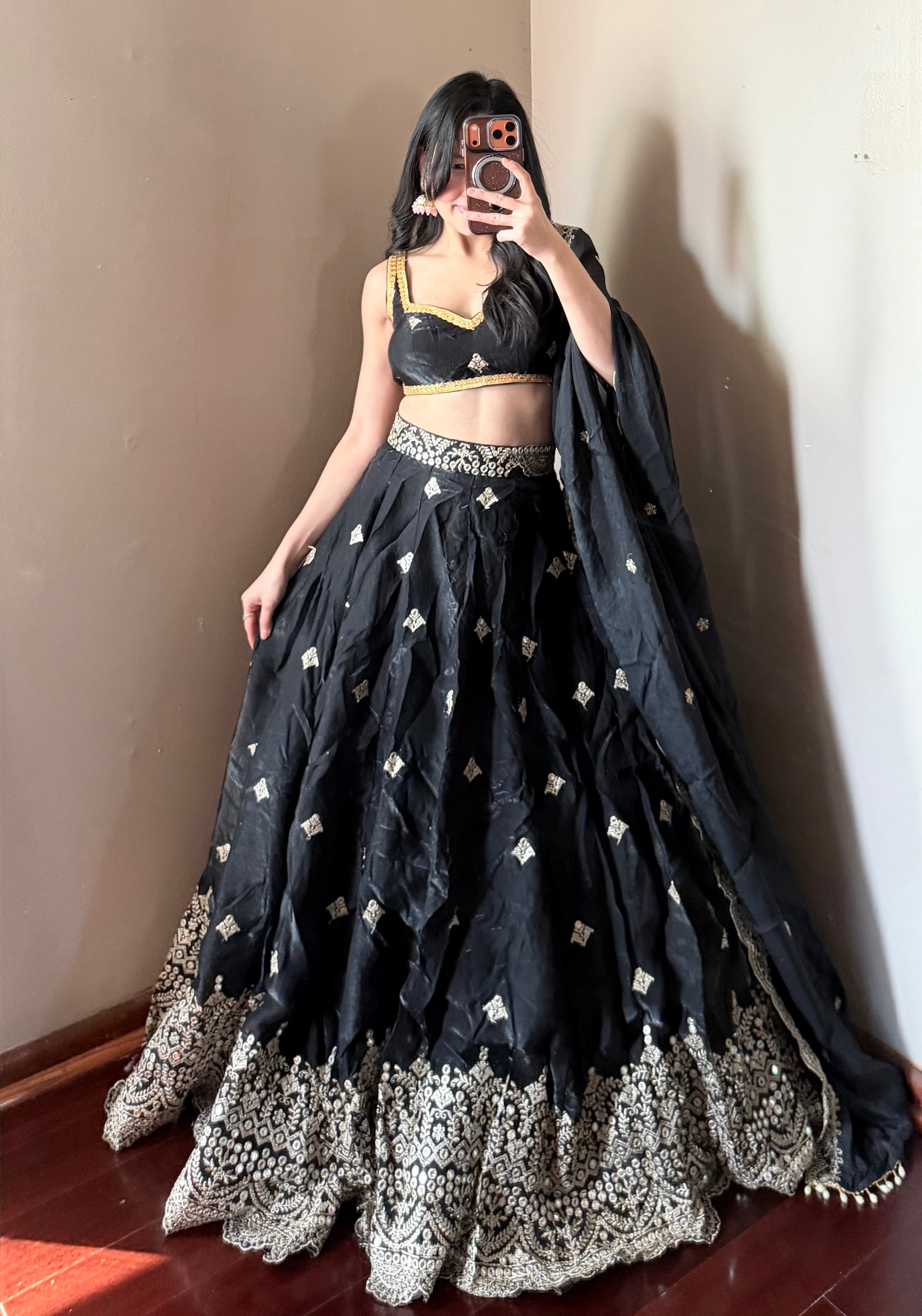 Black Lehenga Set