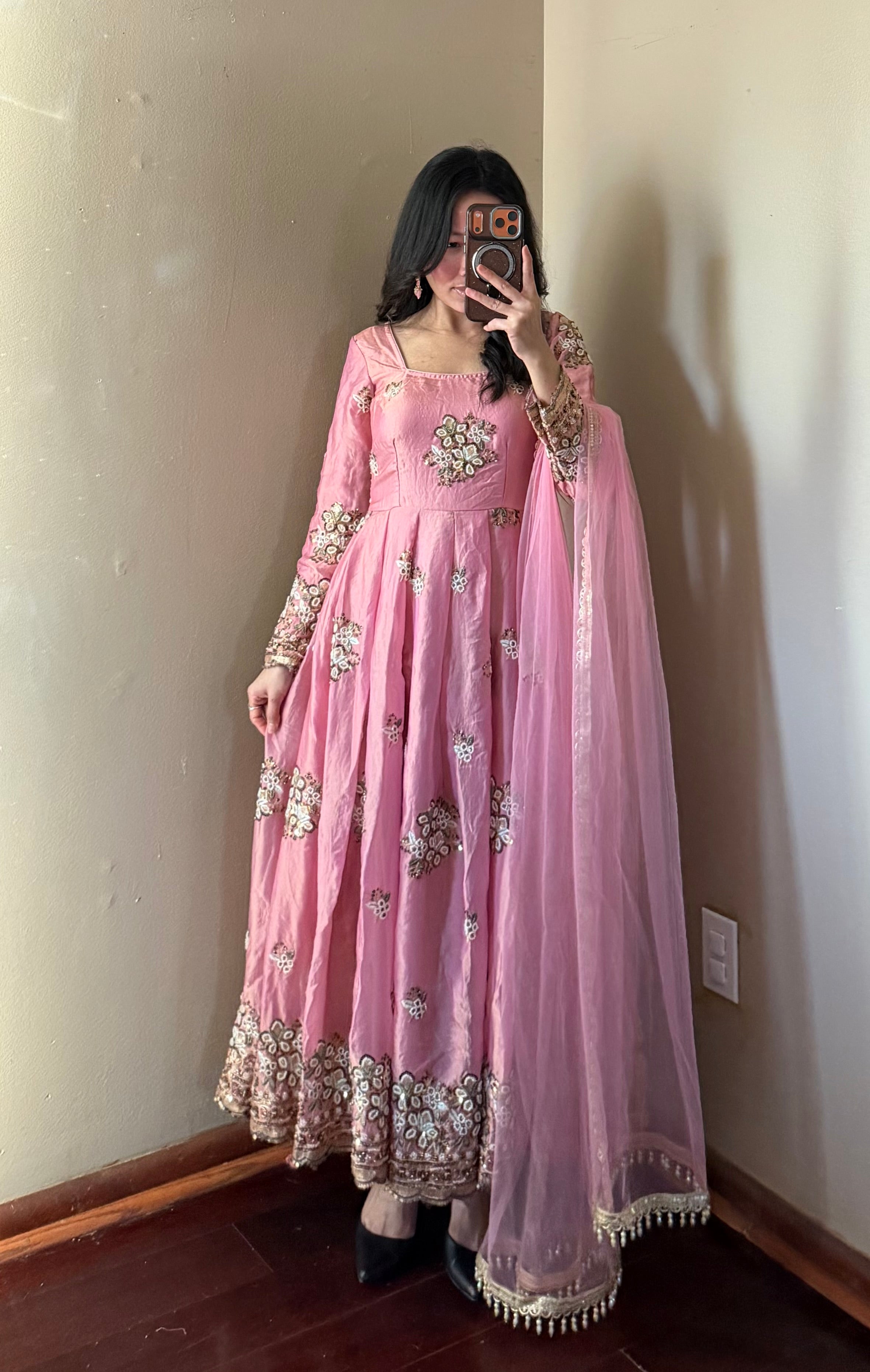 Heavy-work Anarkali Set