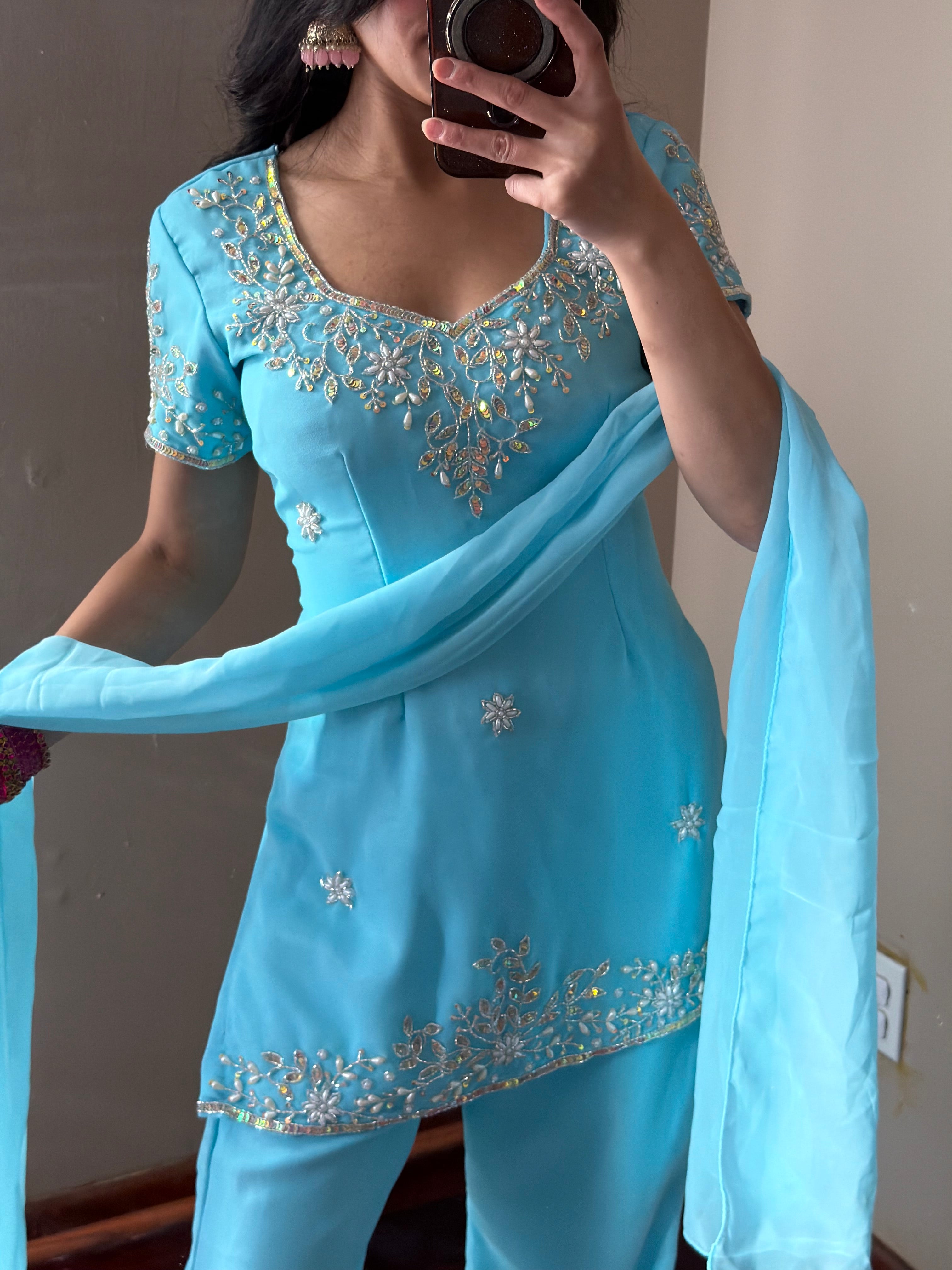 90s Handwork Kurta Suit