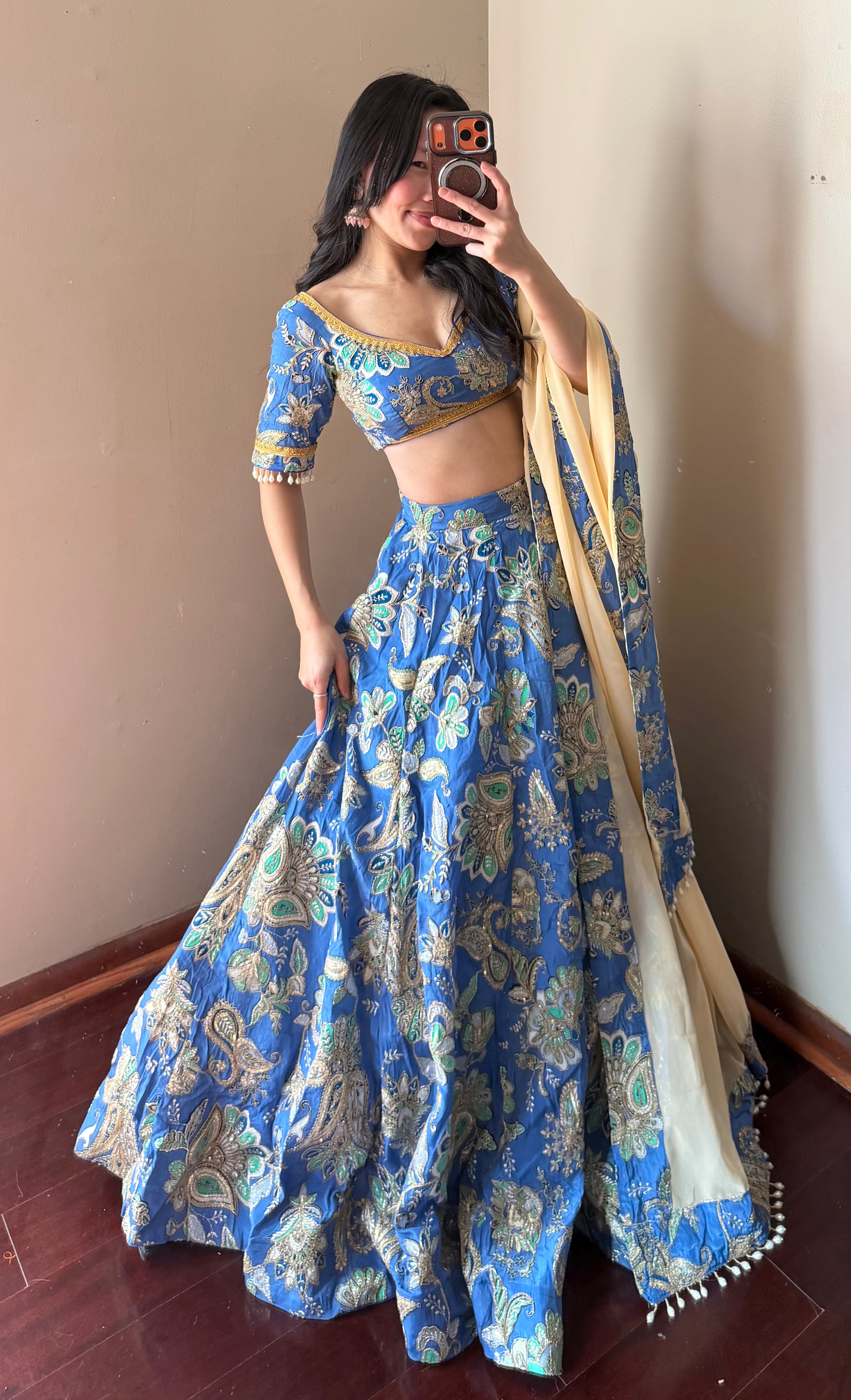 Blue Lehenga Set