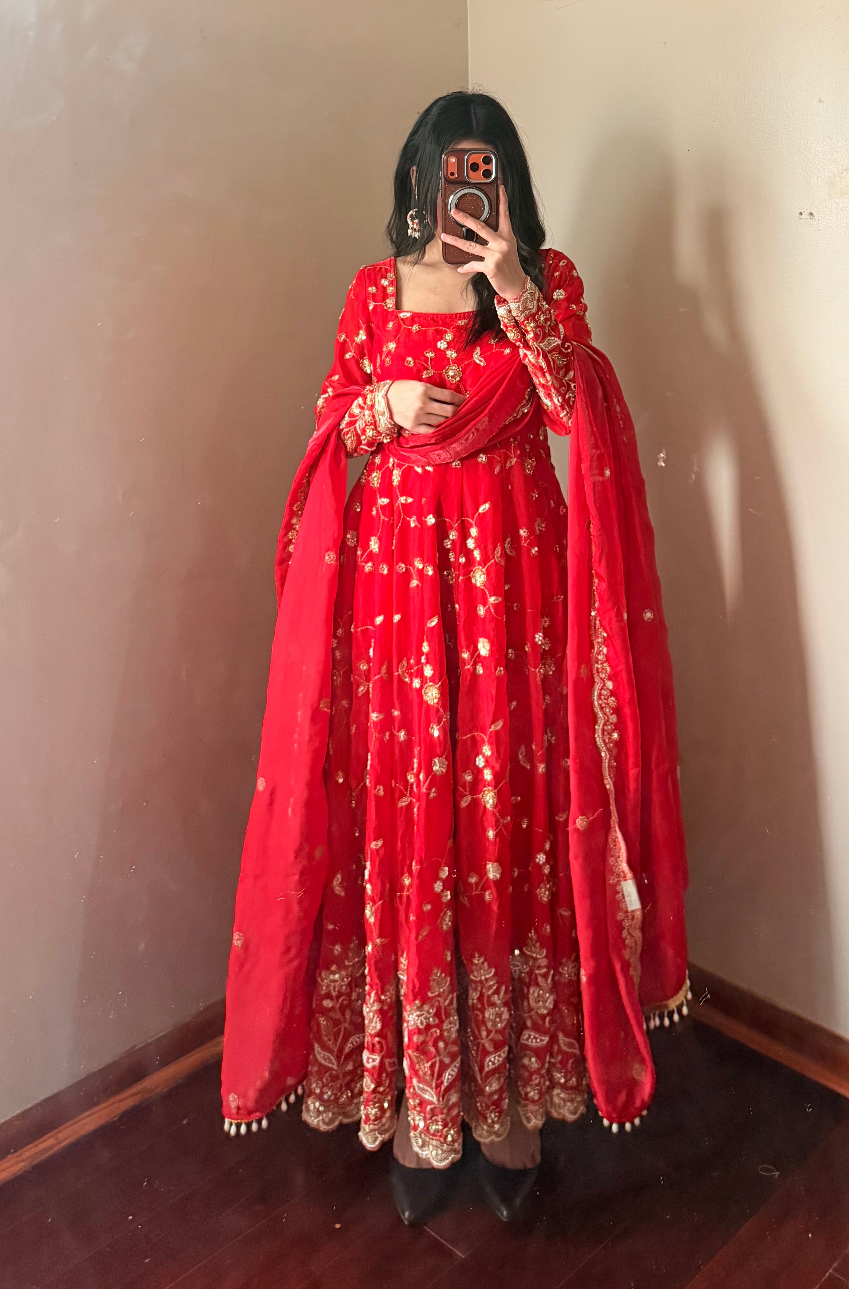 Heavy-embroidery Anarkali Set