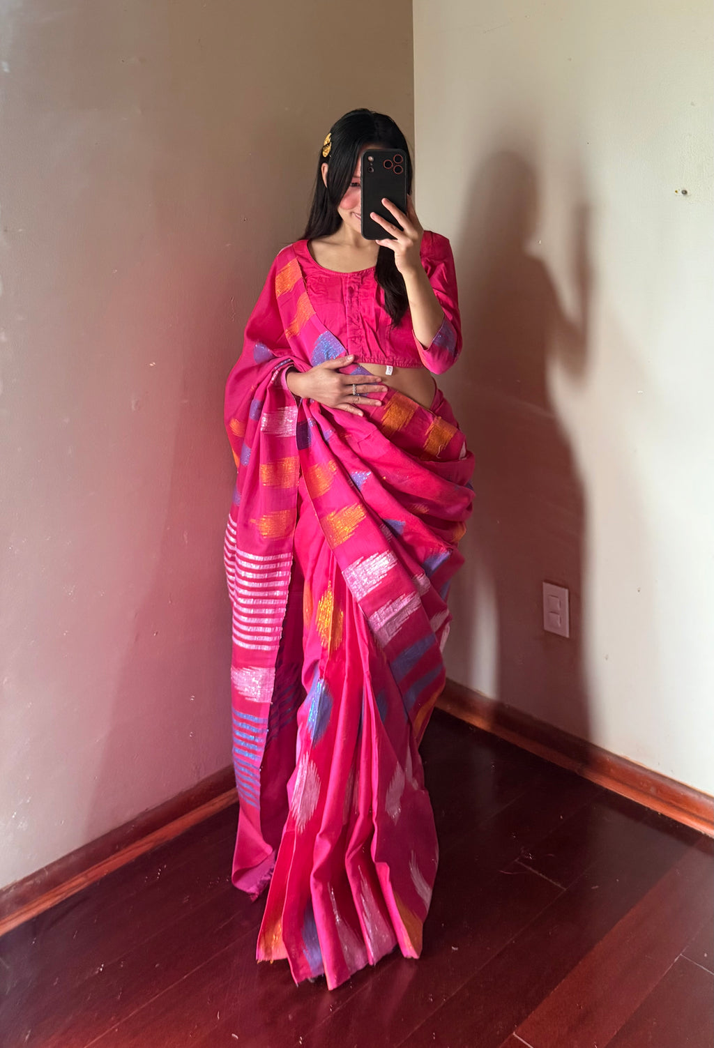 Pure Dhaka Saree Set