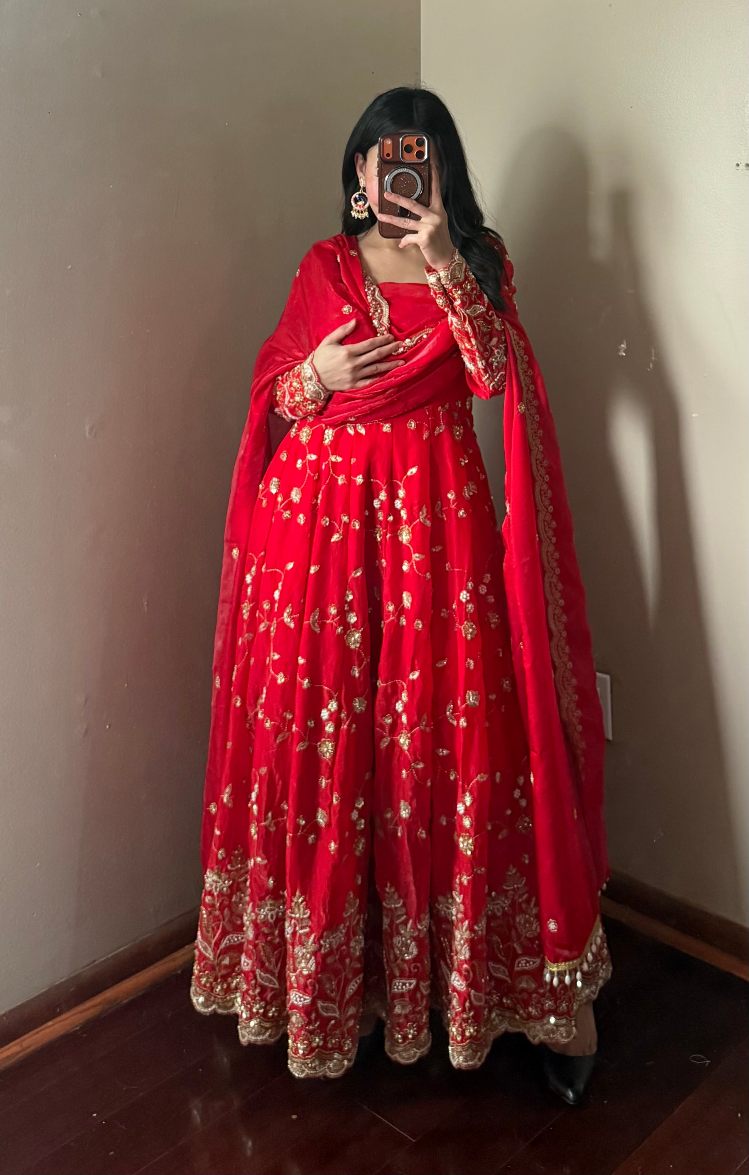 Heavy-embroidery Anarkali Set