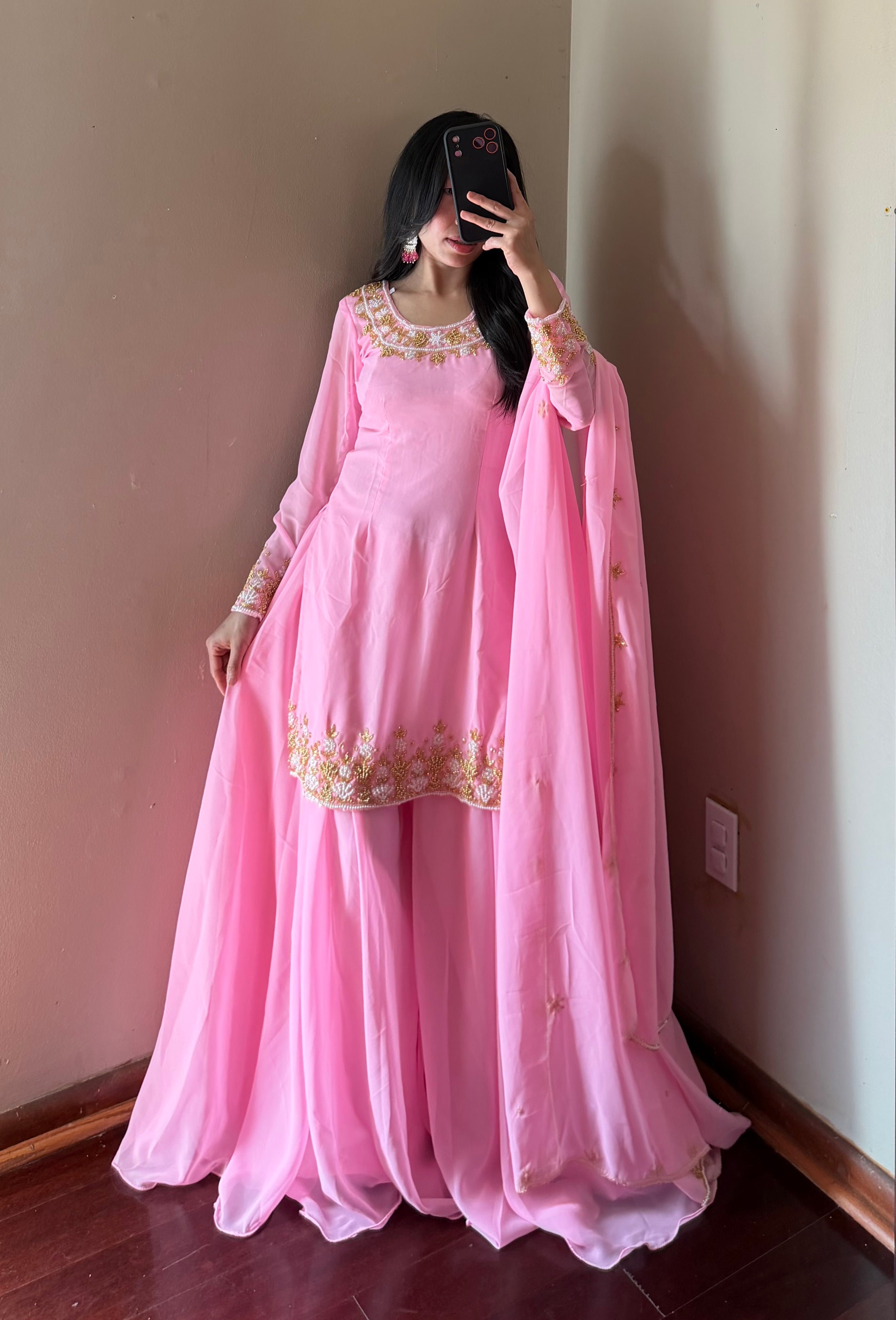 Handwork Sarara kurta Set