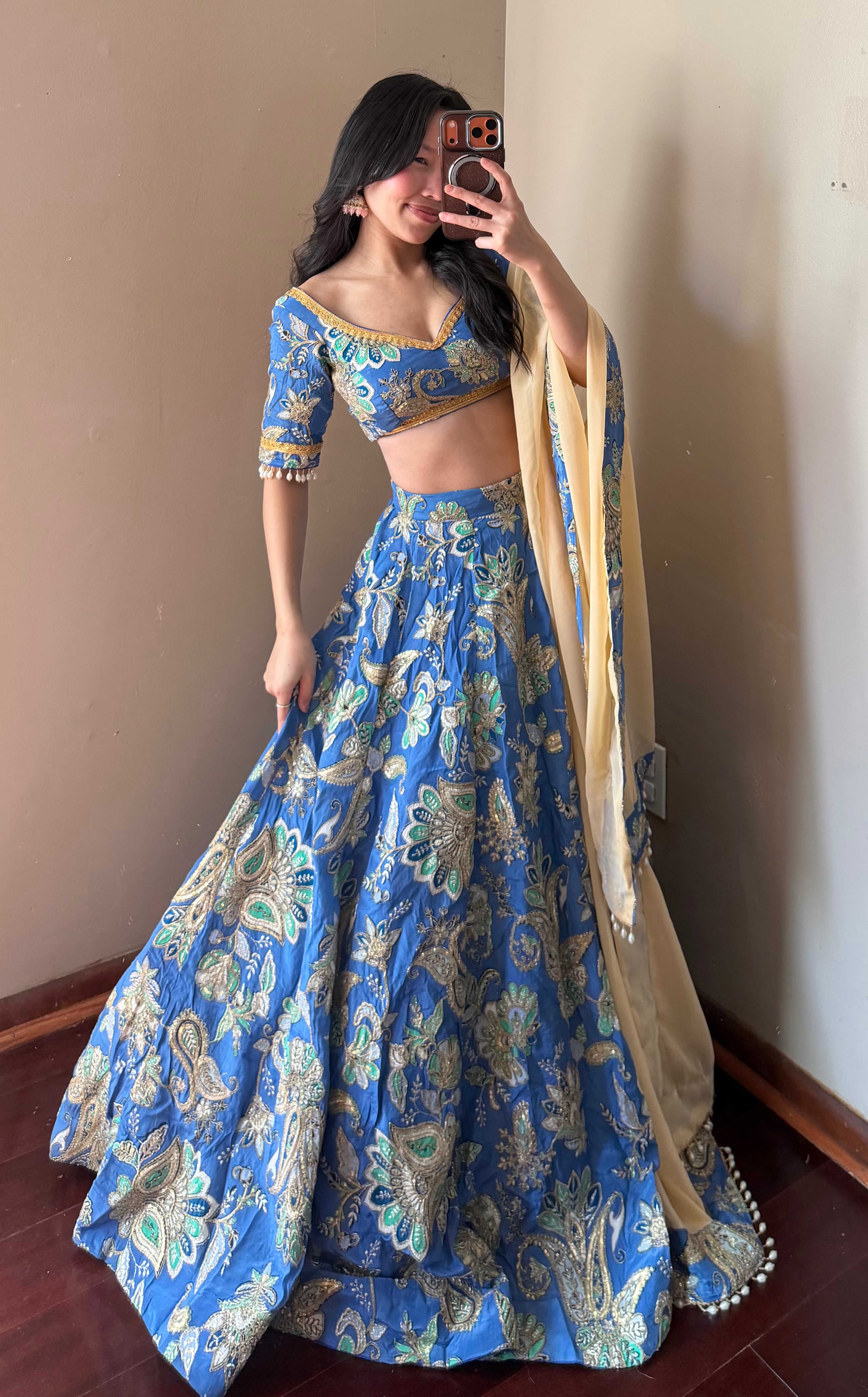 Blue Lehenga Set